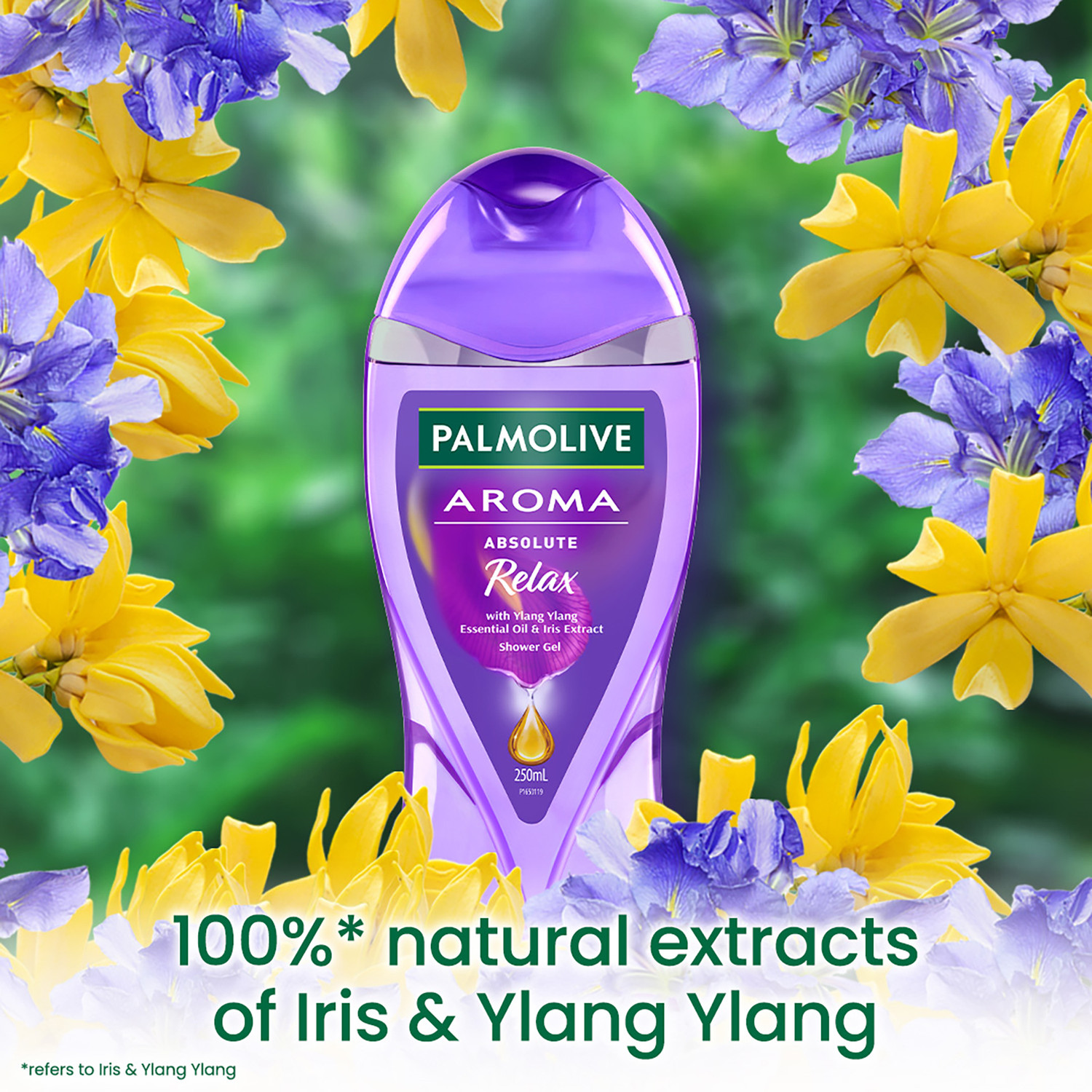 Image of PALMOLIVE Iris & Ylang Ylang Essential Oil Aroma Absolute Relax Body Wash Combo