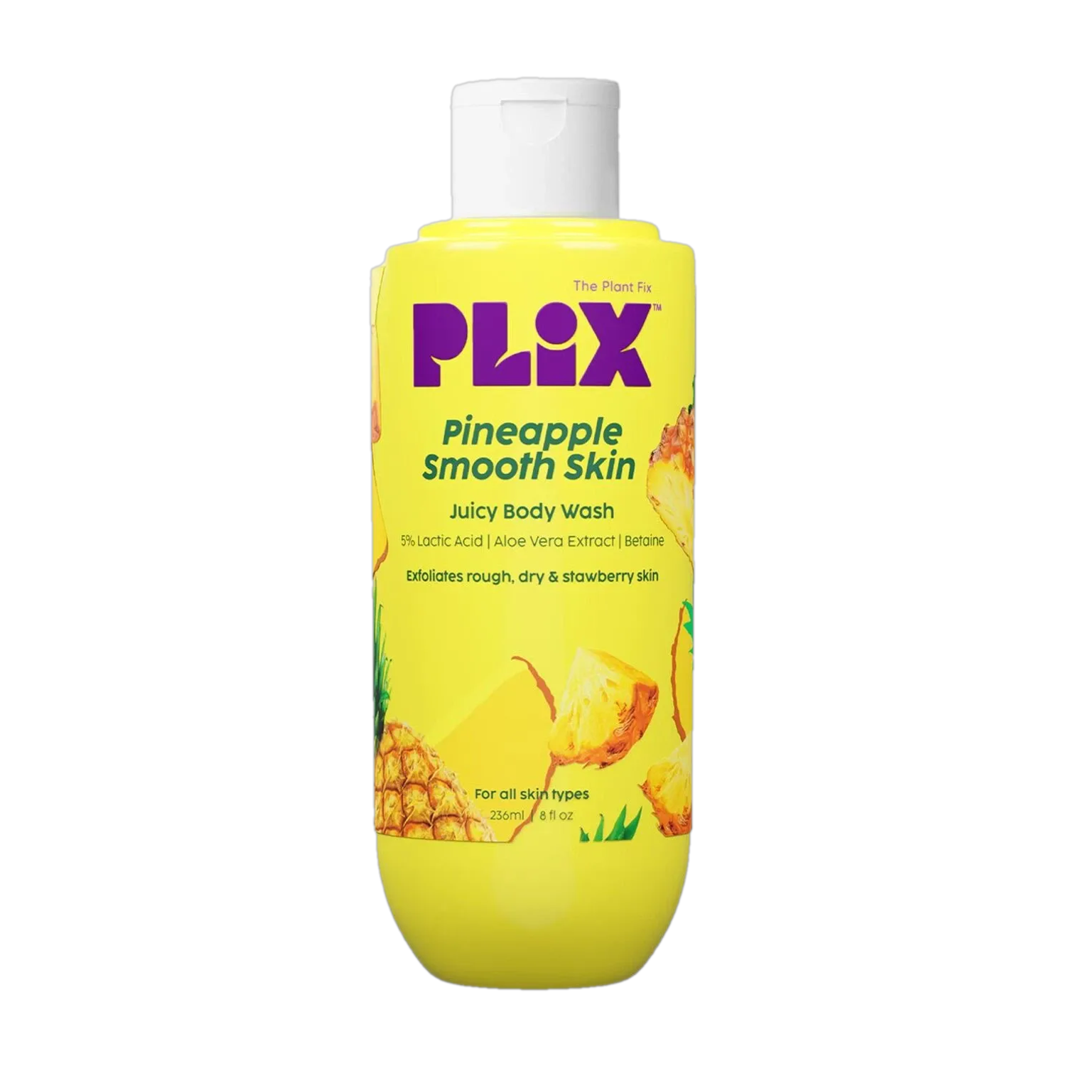 The Plant Fix Plix Pineapple Lactic Acid Body Wash 236ml
