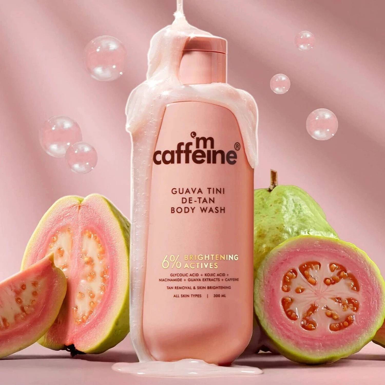mCaffeine 1% Glycolic 5% Niacinamide Kojic Body Wash 300 ml - Image 3