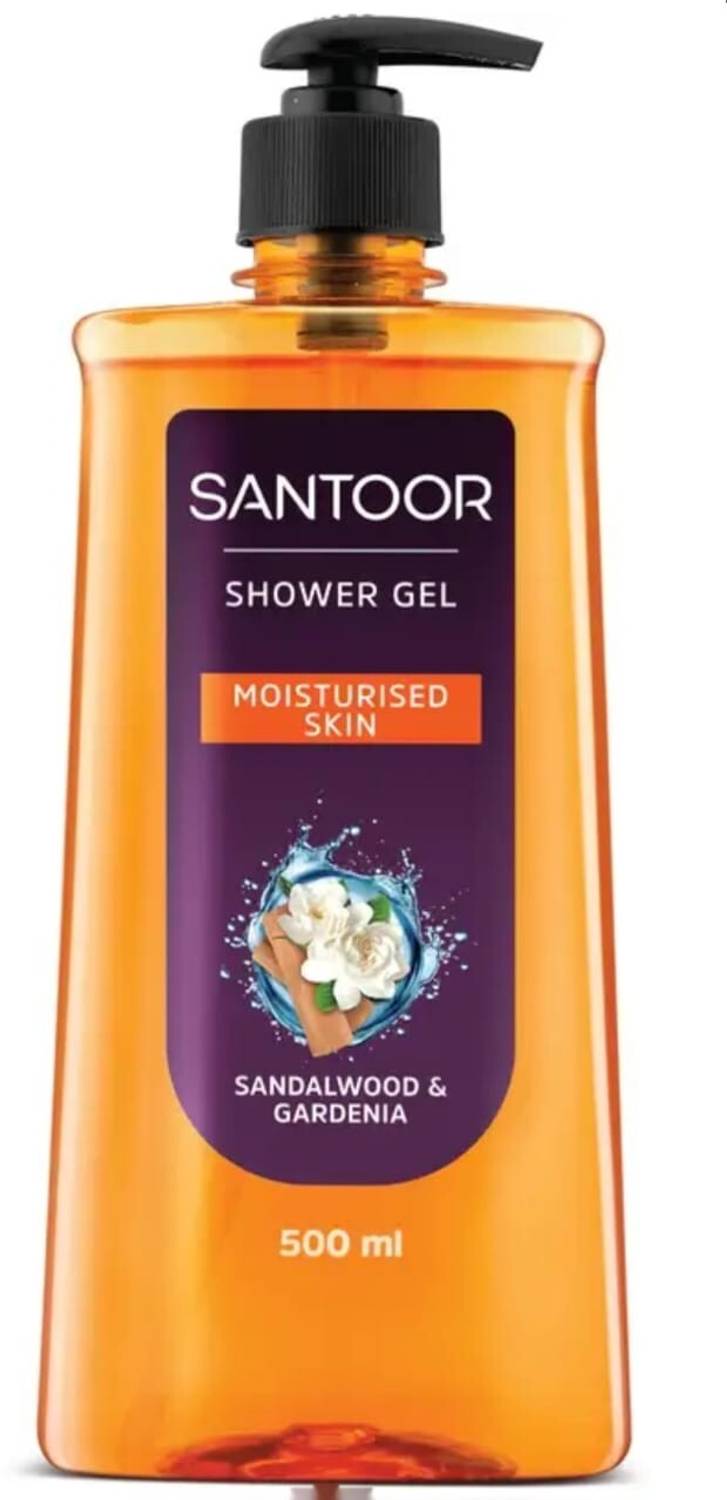 Santoor Sandalwood & Gardenia Shower Gel - Image 3