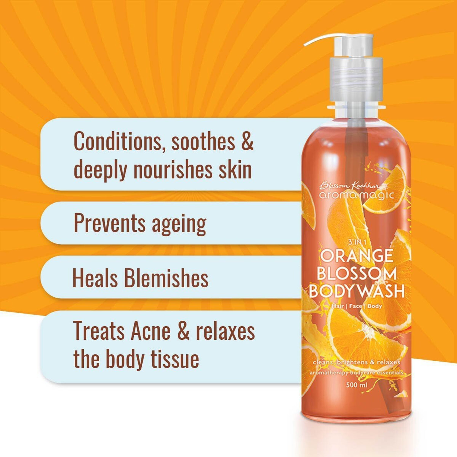 Image of Aroma Magic 3 IN ONE ORANGE BODY WASH (500ML)