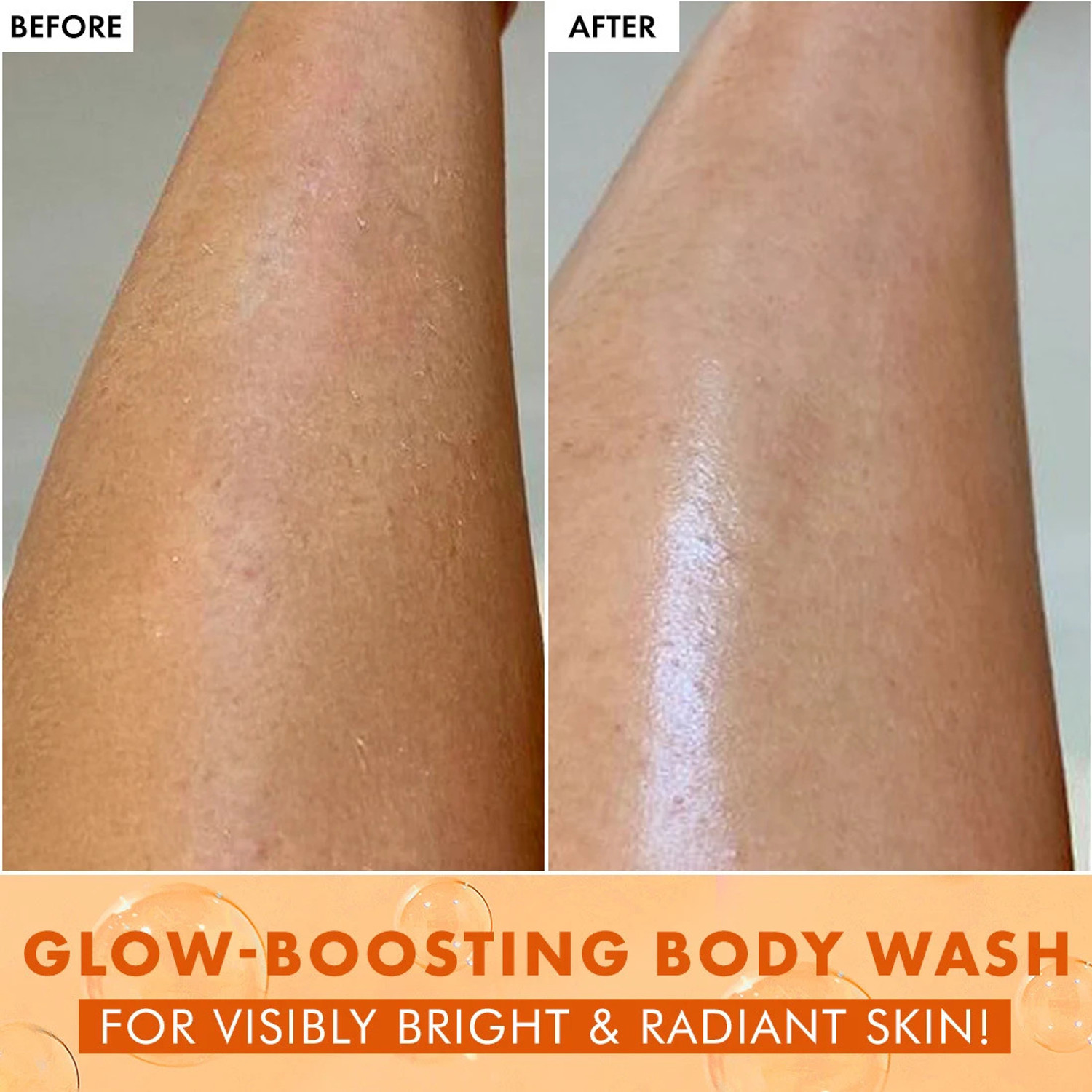 Image of mCaffeine Glow Boost Grapefruit Body Wash | 5% Glycerin & Vitamin C for Soft & Smooth Skin