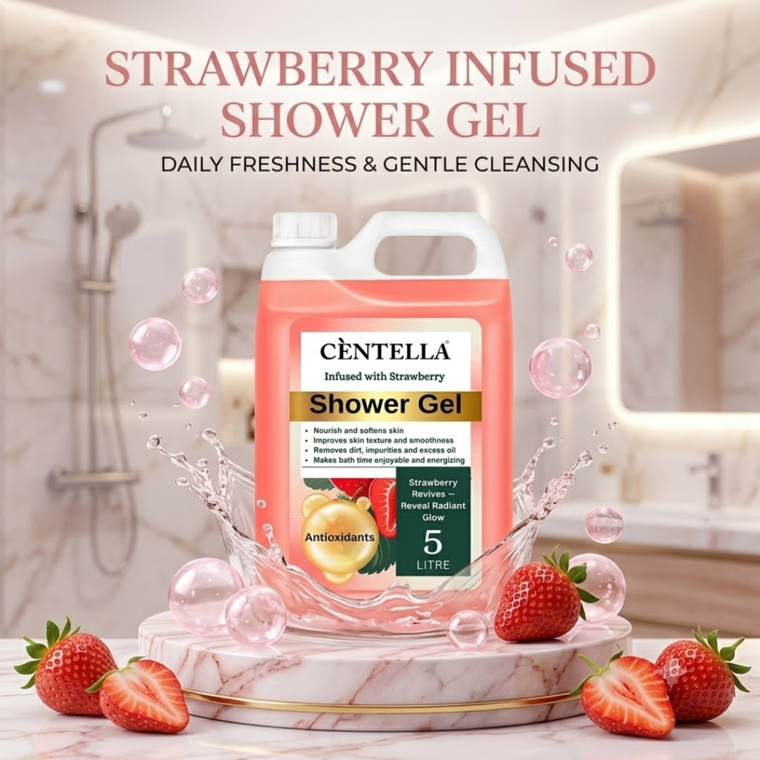 Image of CENTELLA Body Wash | Body Wash 5 Litre | Body Wash Refill Pack | Tan Removal Body Wash |
