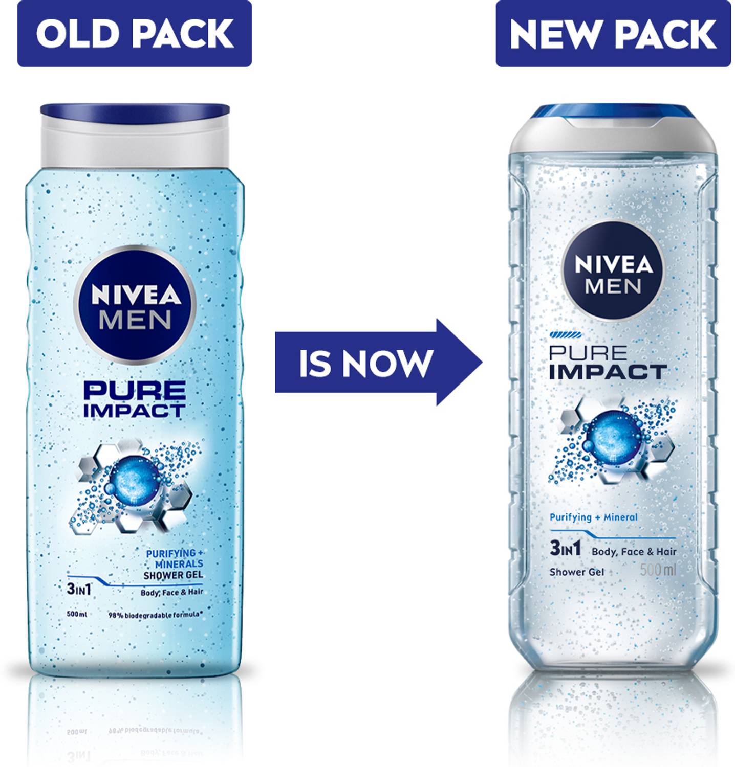 Nivea Men Pure Impact Purifying Micro Body Wash 500 ml - Image 3