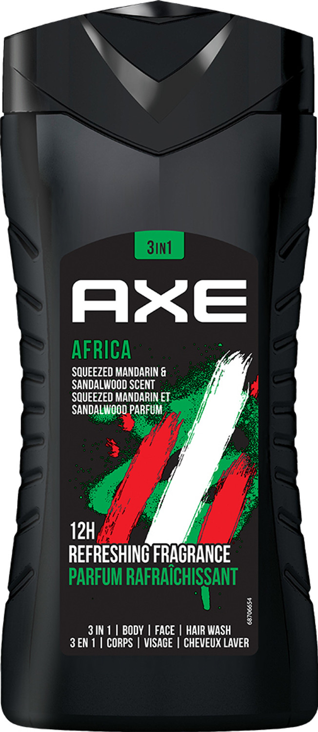Image of AXE Africa 3 In 1 Body, Face & Hair Wash for Men, Long-Lasting Fragrance
