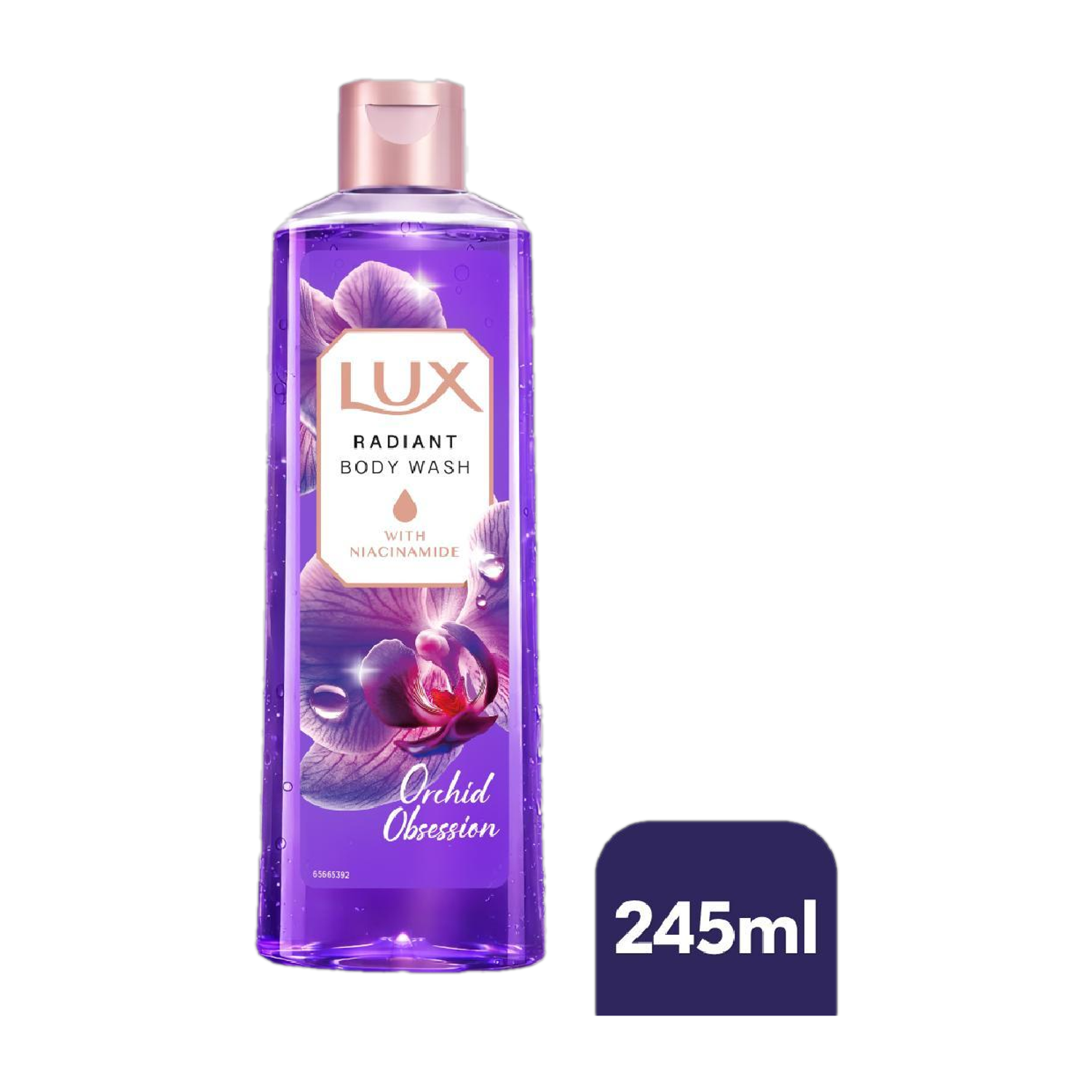 LUX Niacinamide Orchid Obsession Body Wash 245ml - Image 1