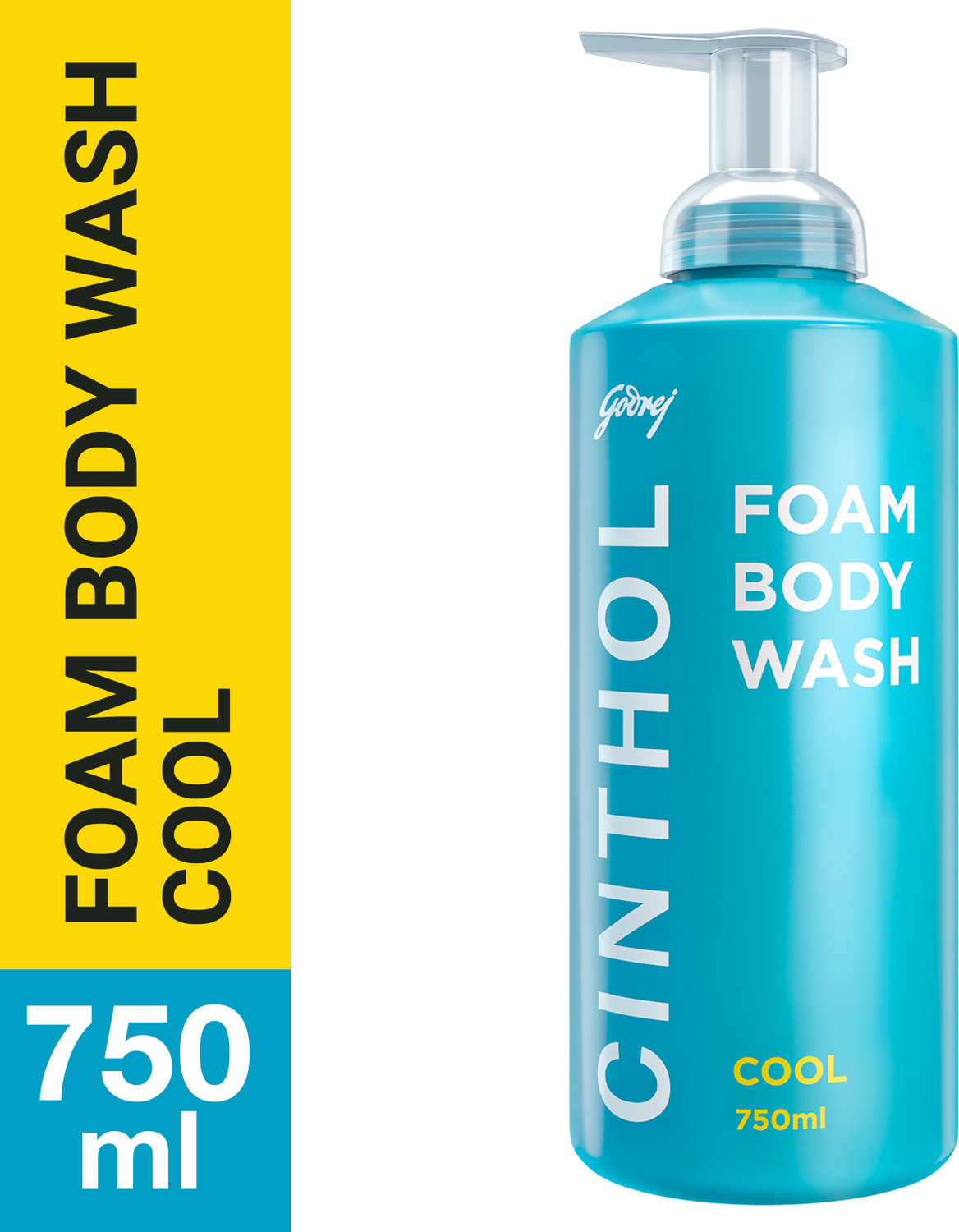 Image of CINTHOL Cool Foaming Body Wash, Glycerin Shower Gel