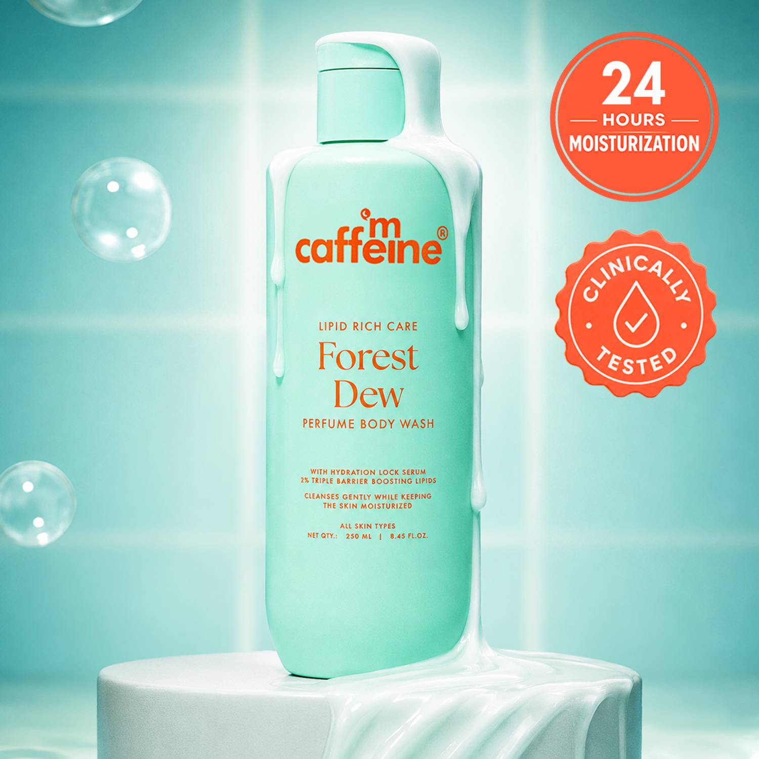 mCaffeine Deep Moisture Milky Body Wash 250ml - Image 1