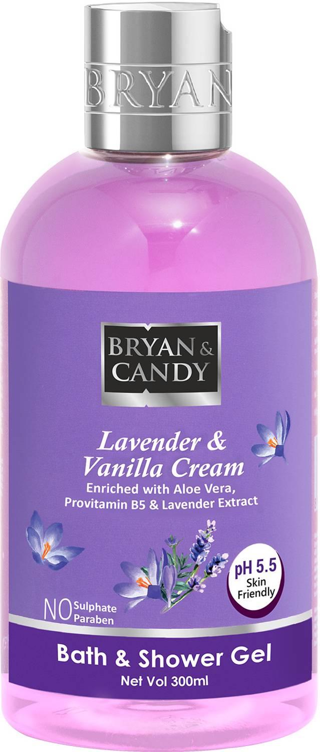 Bryan & Candy New York Lavender and Vanilla Shower Gel (300ml) and Essential Oils