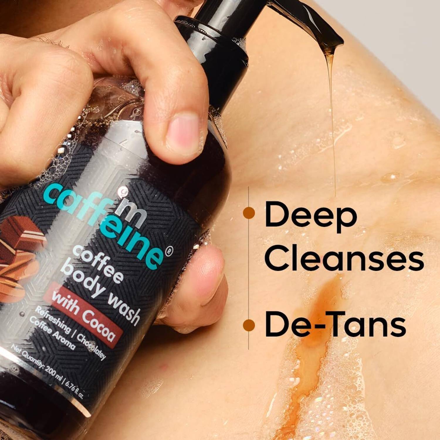mCaffeine Coffee Cocoa D Tan Body Wash 200 ml - Image 3