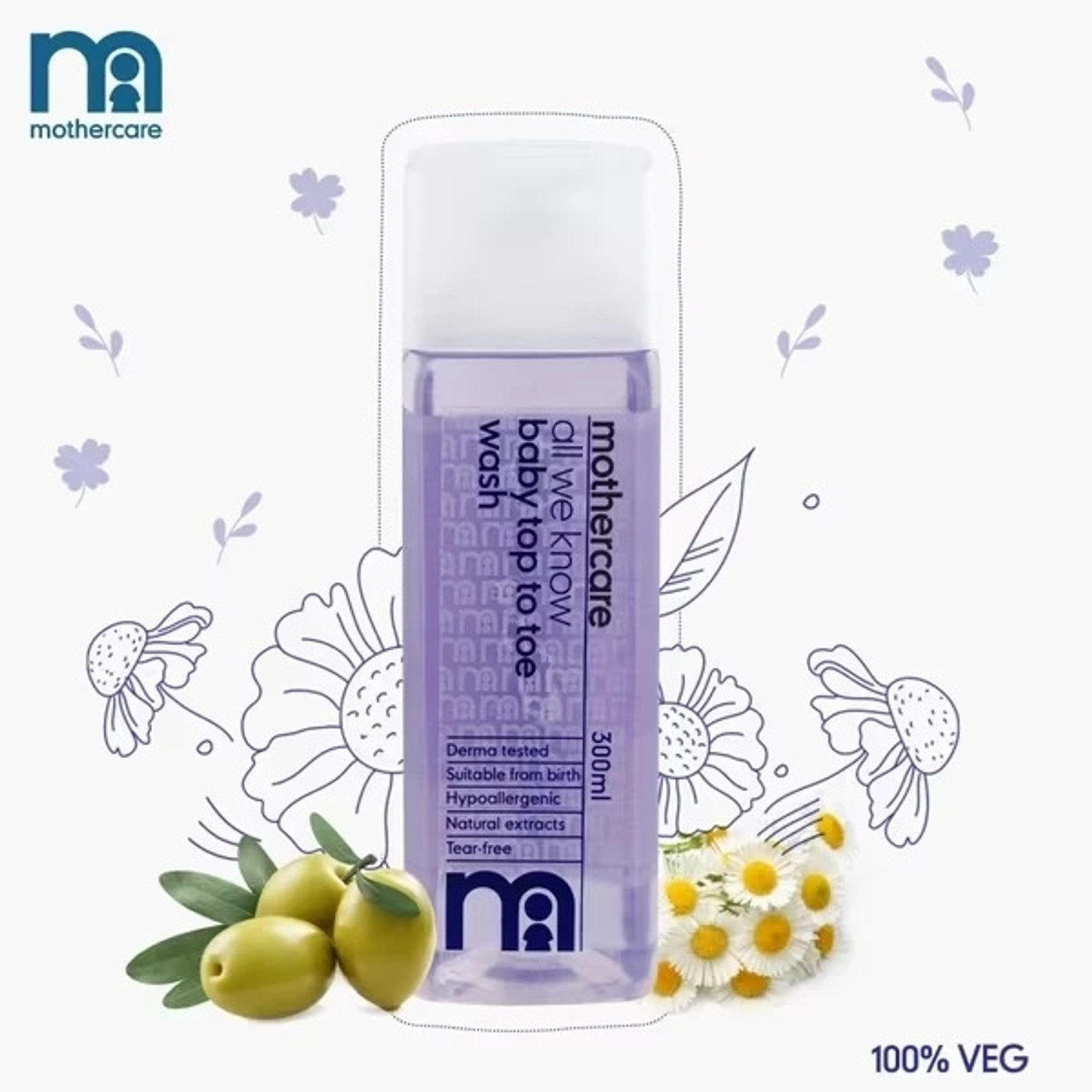 Image of Mothercare All We Know Baby Top To Toe Wash | Gentle Cleanser with Tear-Free Formula