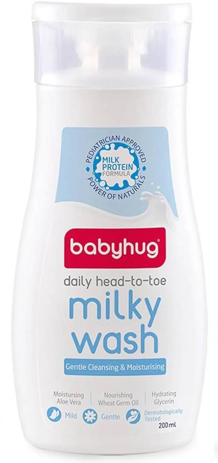 babyhug Gentle Cleaning & Moisturizing Head To Toe Milky Wash
