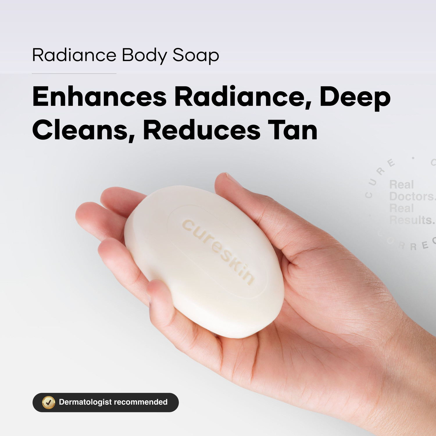 Image of cureskin Radiance Body Soap | For Pigmentation & Sun Damage | Kojic Soap for Men & Women