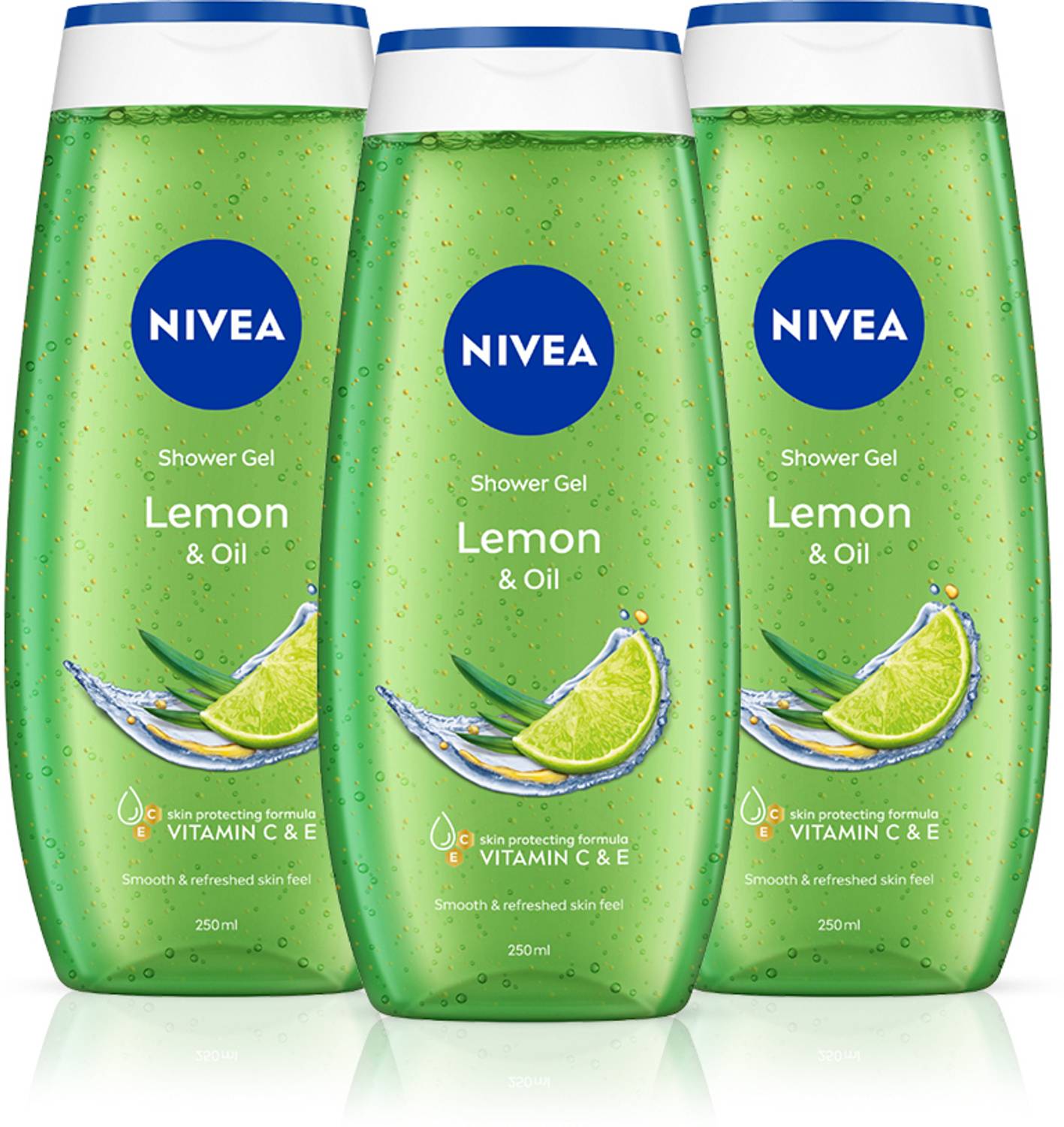 NIVEA Lemon & Oil Shower Gel – Pack of 3
