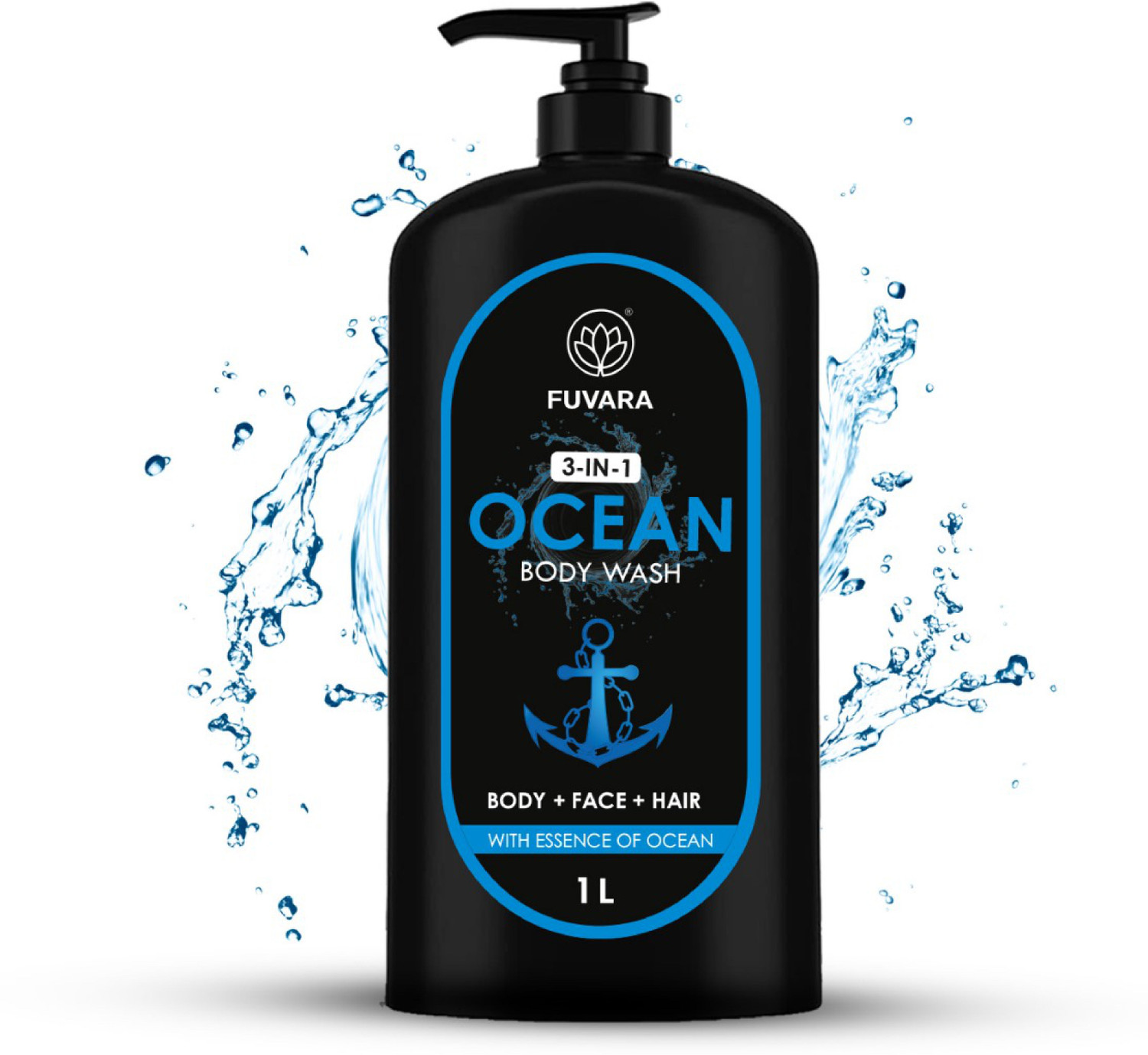 Image of FUVARA Ocean body wash & shower gel 1li pack 1