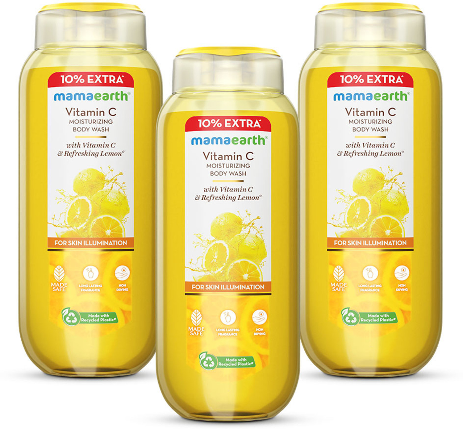 Image of Mamaearth Vitamin C Moisturizing Body Wash with Vitamin C & Refreshing Lemon Scent