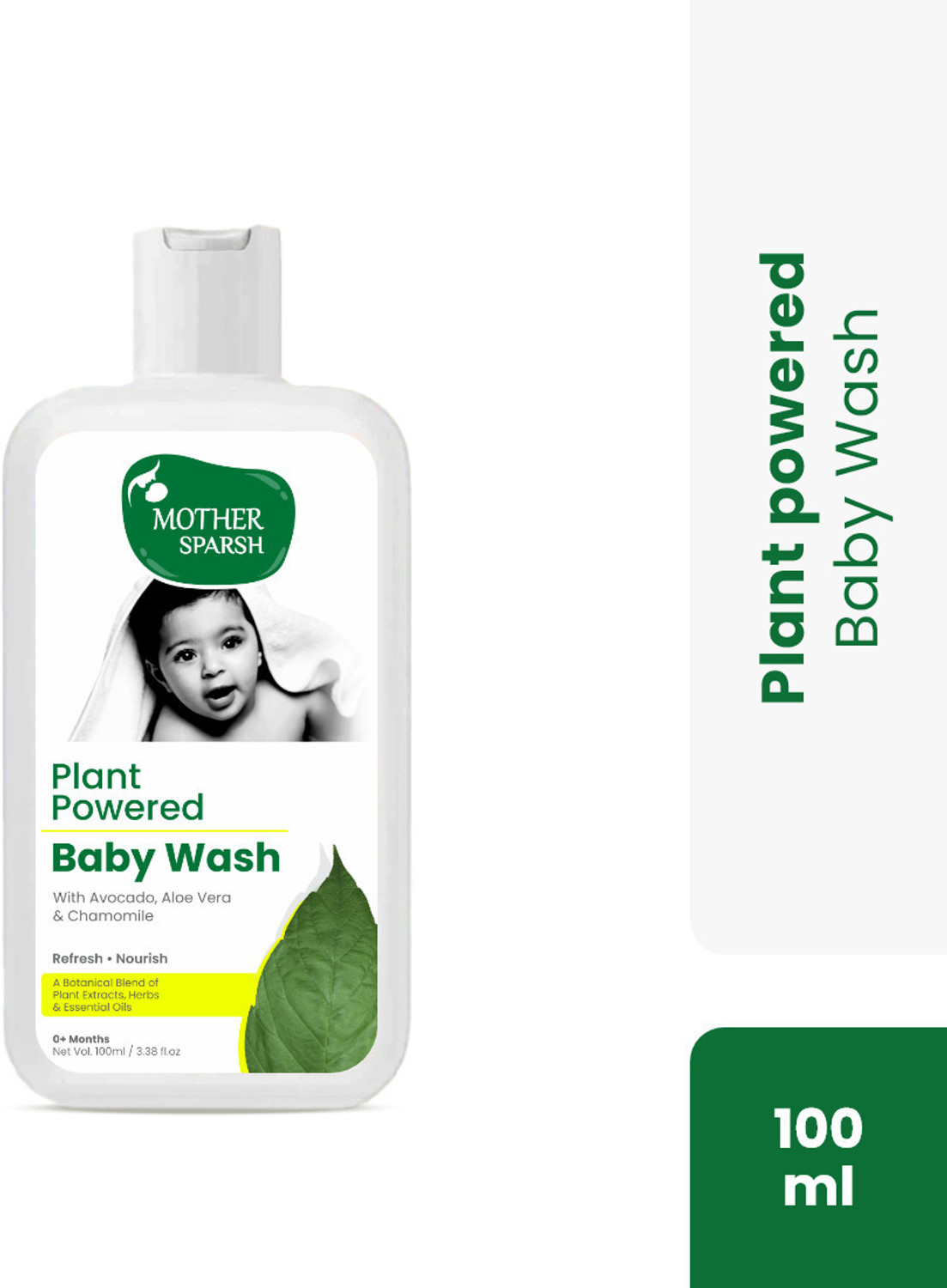 Image of Mother Sparsh Plant Powered Natural Baby Body Wash -100ml