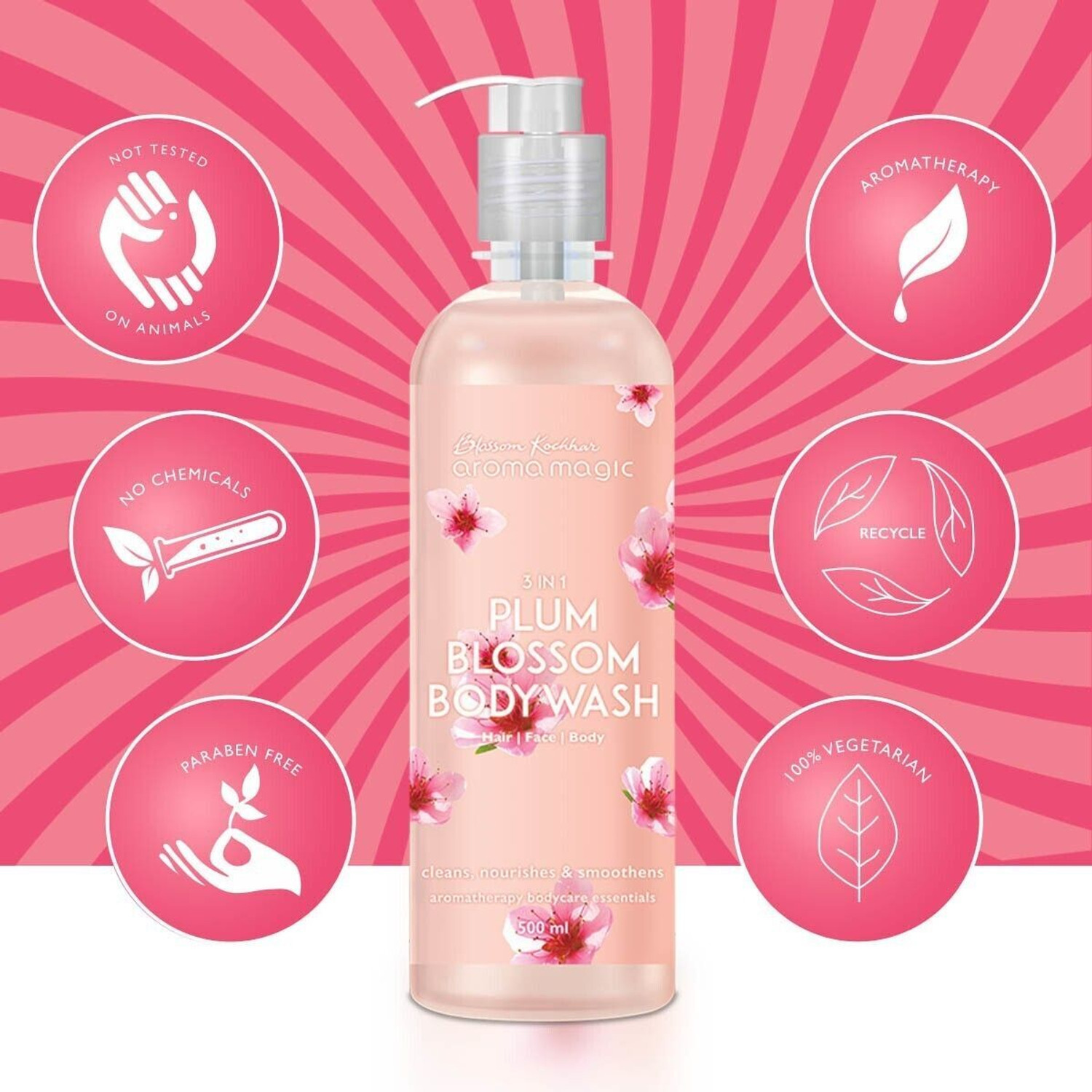 Image of Aroma Magic 3in 1 Plum Blossom body wash