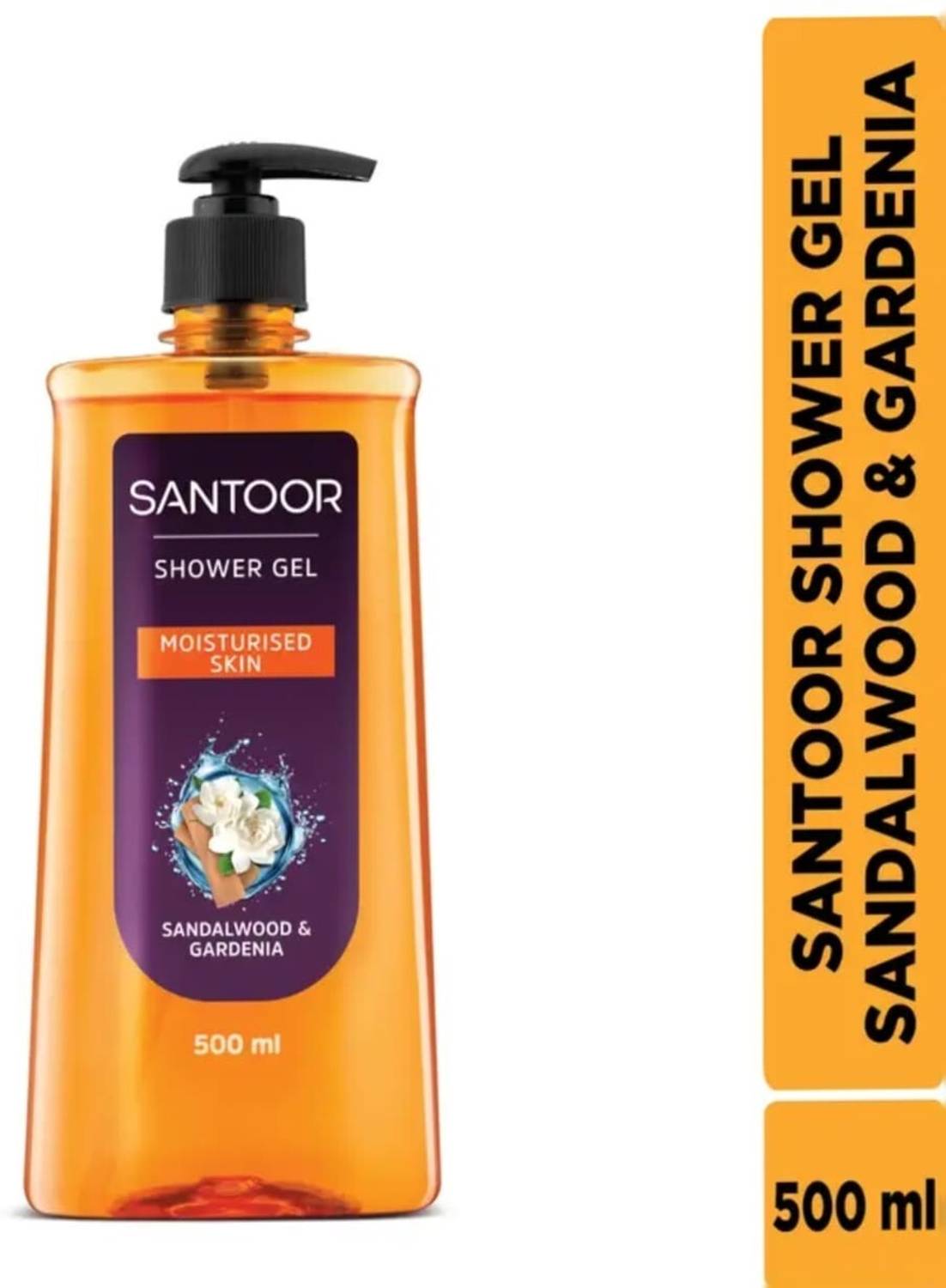 Santoor Sandalwood & Gardenia Shower Gel - Image 1
