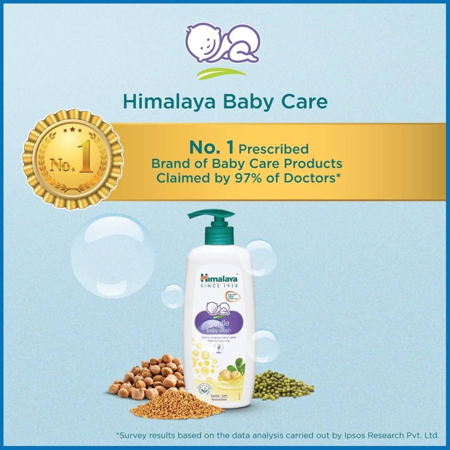 Himalaya Gentle Baby Wash with Chickpea - Image 4
