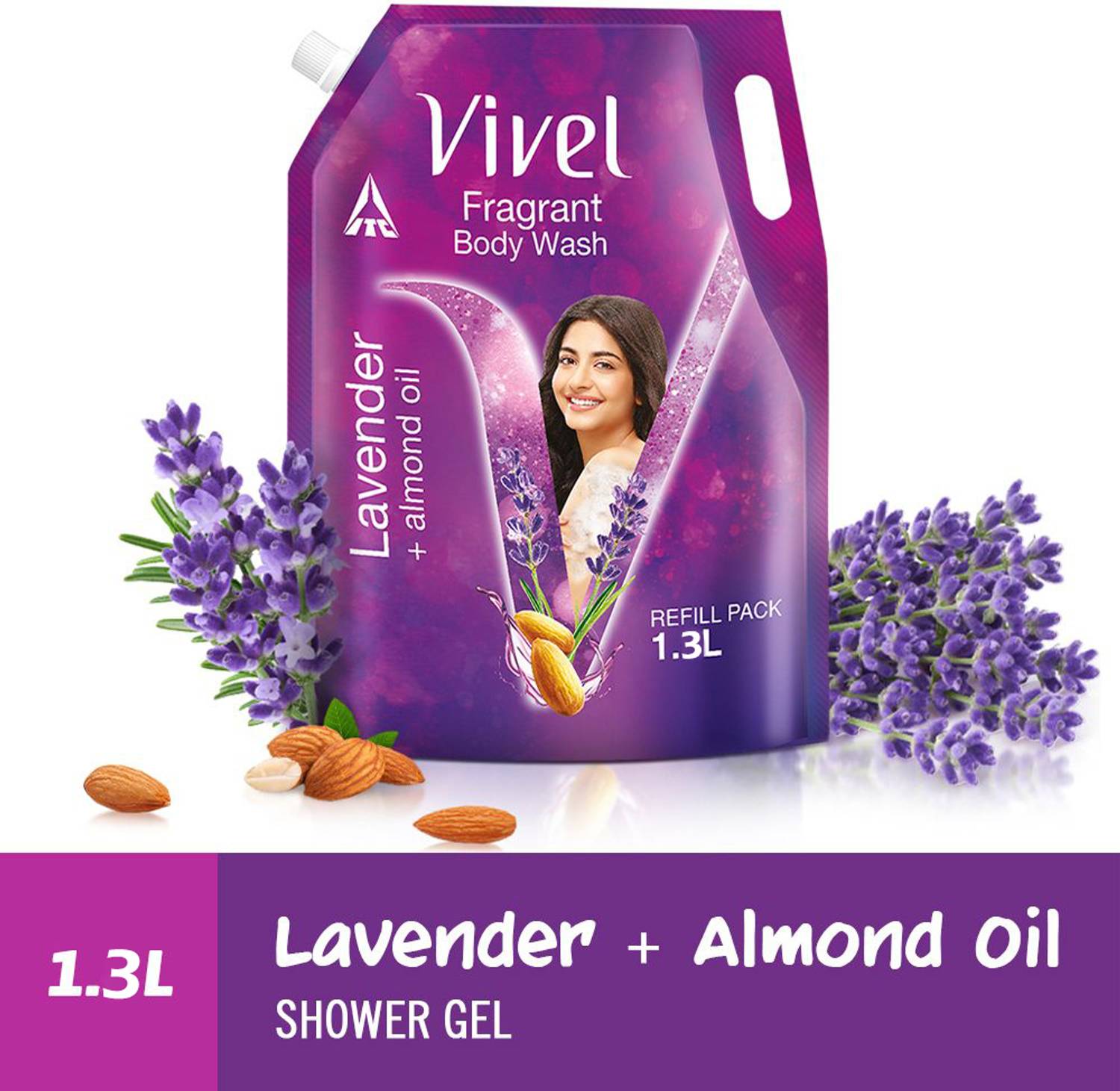 Vivel Lavender & Almond Oil Fragrant Body Wash