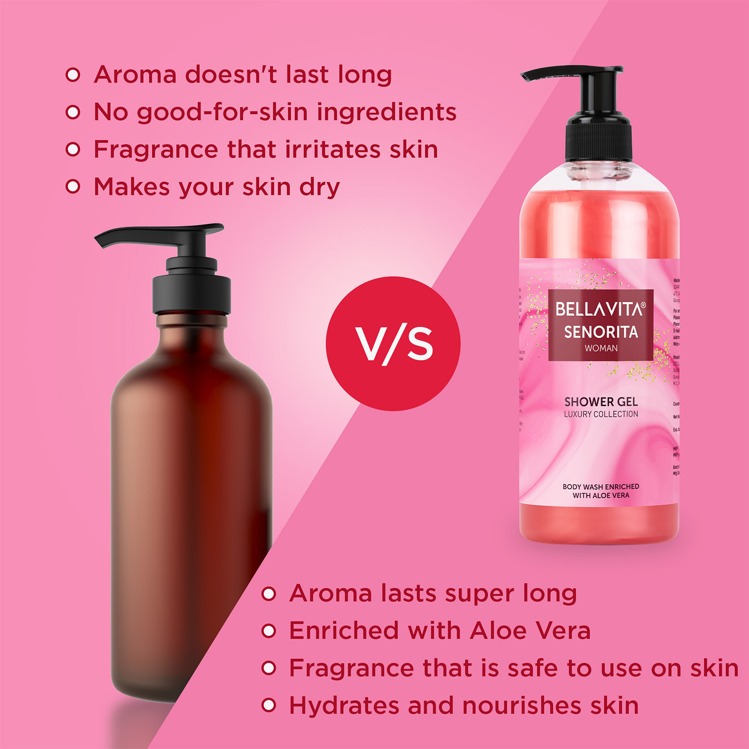 Image of BELLAVITA SENORITA WOMAN Body Wash|With Floral & Fruity Notes, helps in Skin Nourishment|