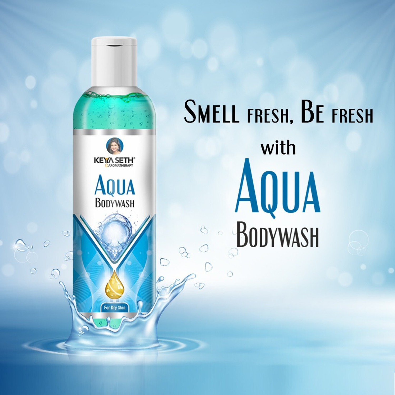 Image of KEYA SETH AROMATHERAPY Aqua Bodywash, Shower Gel with Skin Conditioner for Dry Skin