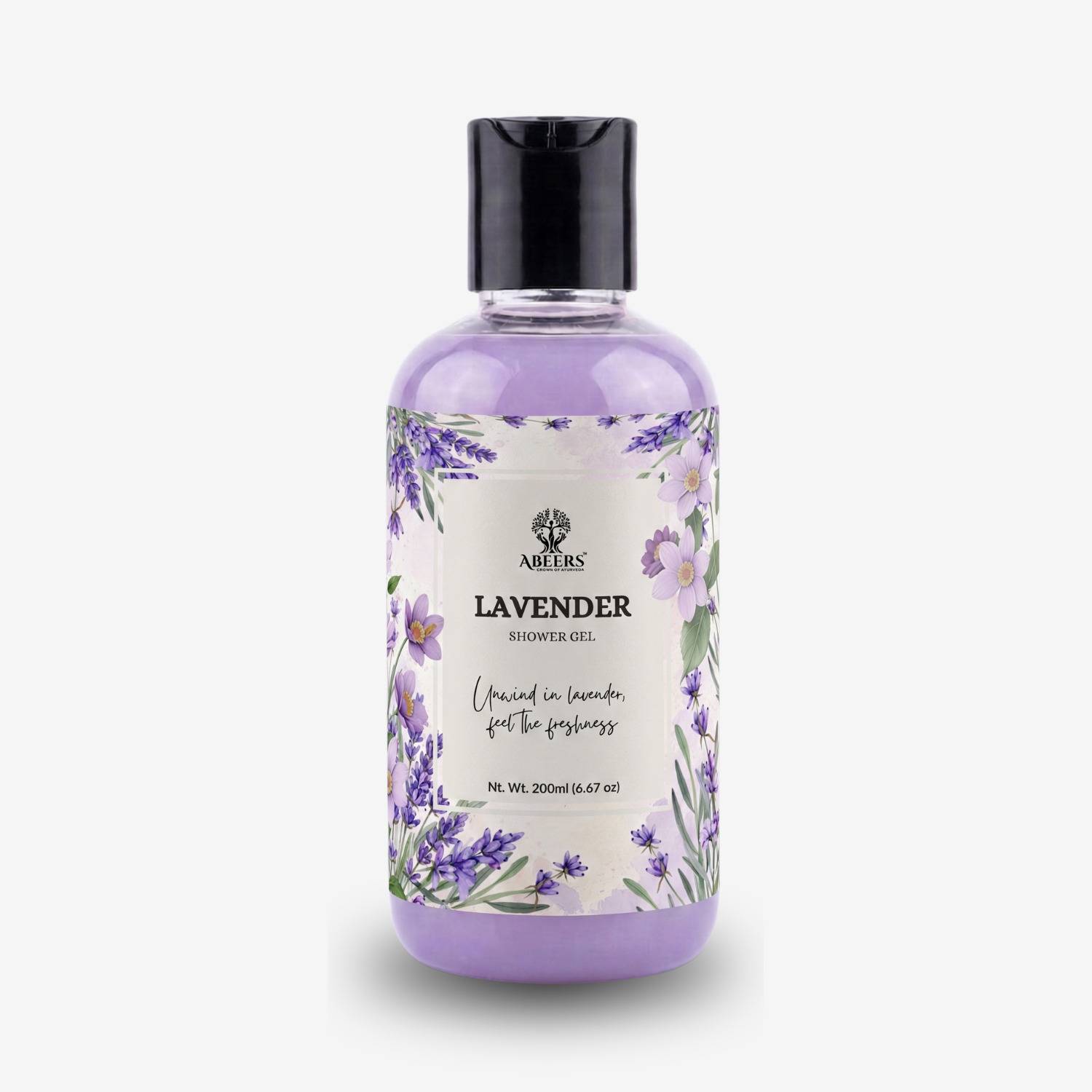 Abeers Lavender Body Wash Gentle Moisturizing Refreshing Shower Gel