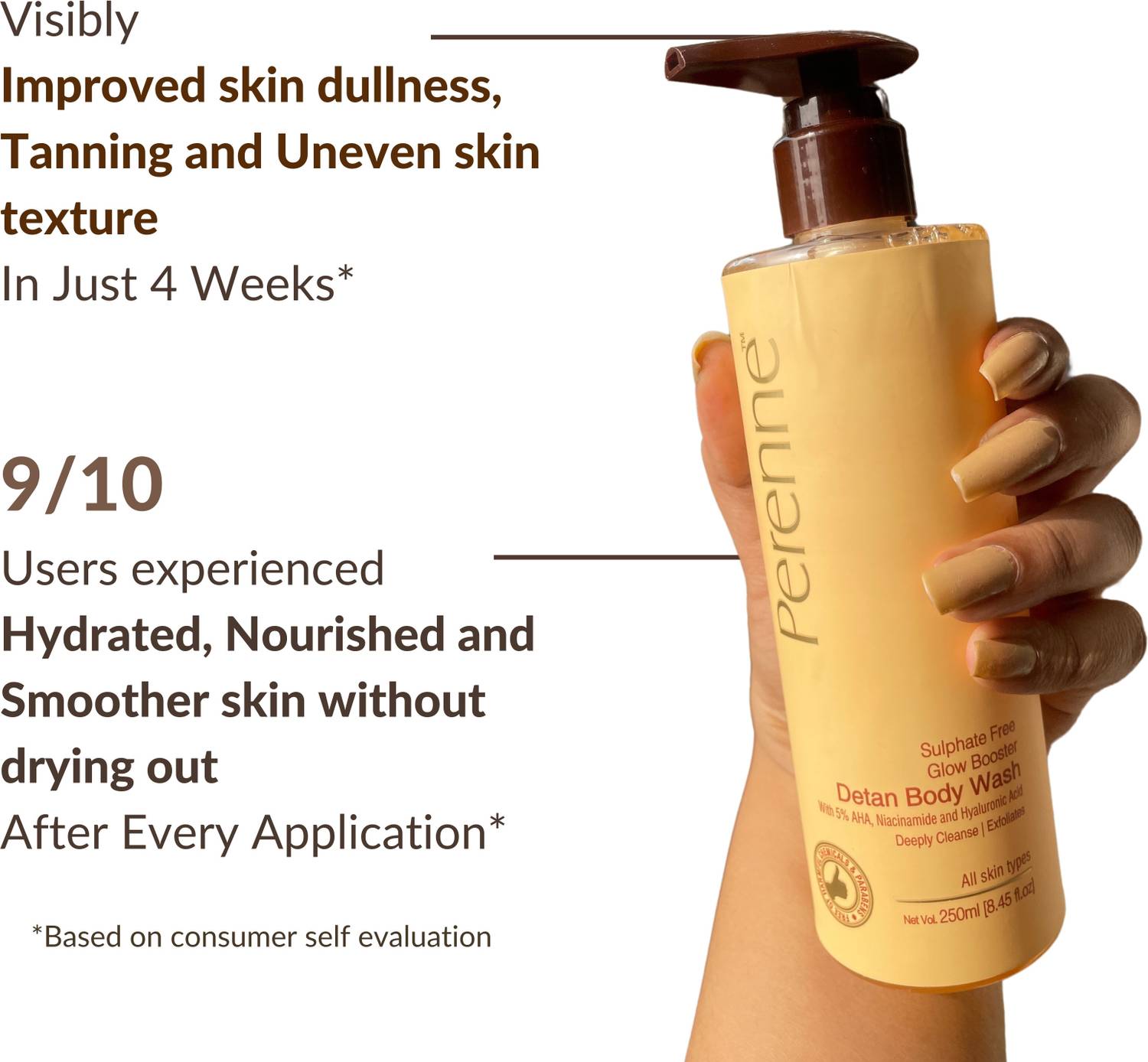 Perenne Glow Booster Detan Body Wash 250 ml - Image 5