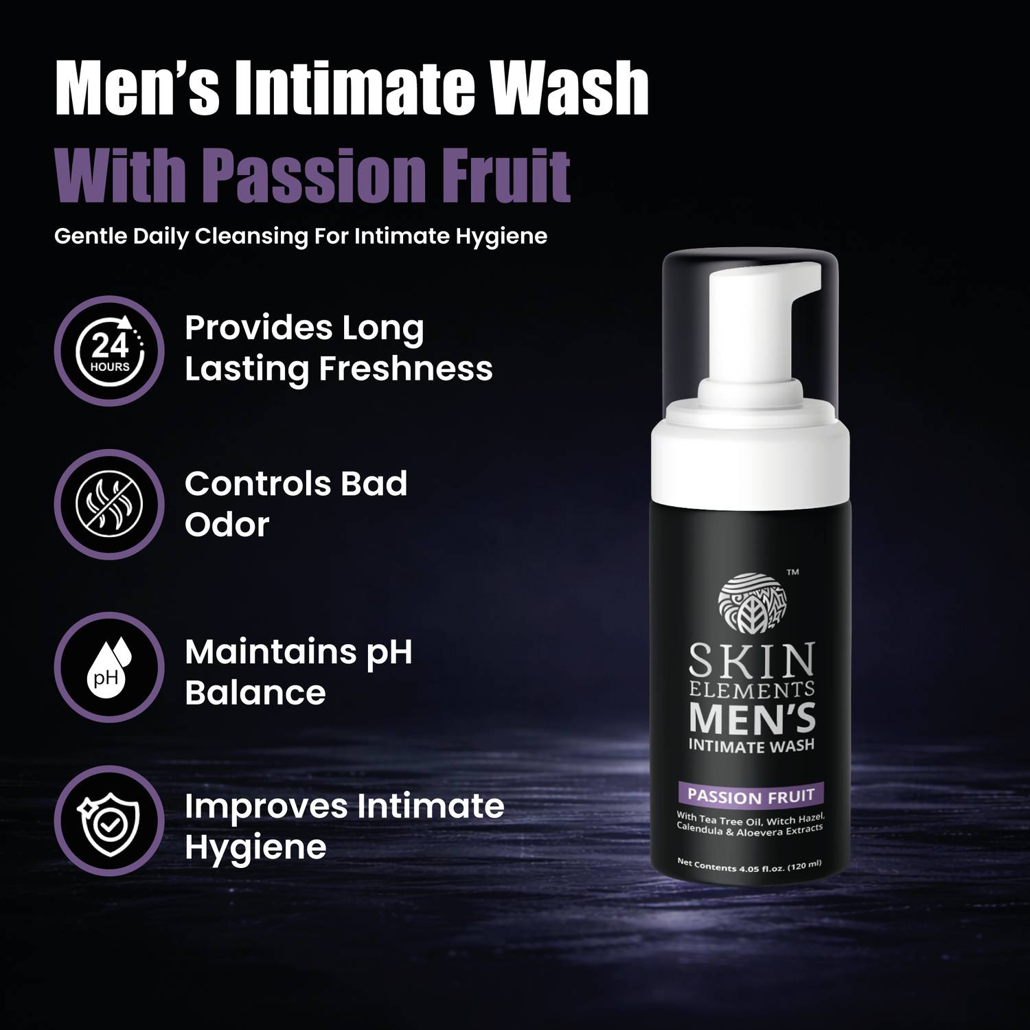 Skin Intimate Wash for Men with Passion Fruit - Image 2