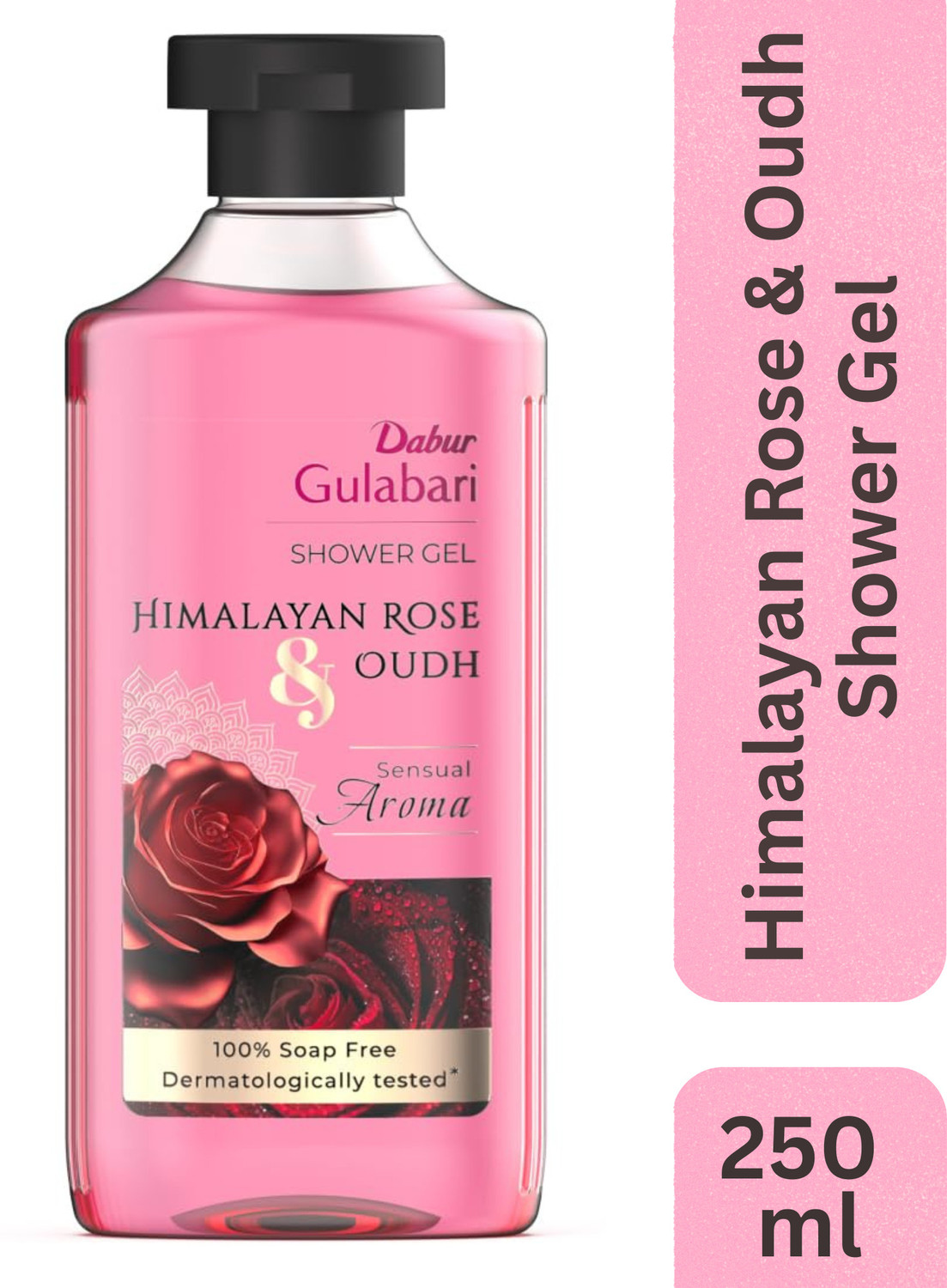 Image of Dabur Gulabari Body Wash Shower Gel - Himalayan Rose & Oudh | 100% Soap free