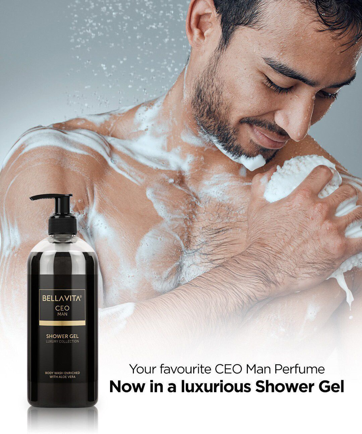 Image of BELLAVITA White Oud & CEO Men Shower Gel Combo | Deep Cleanse Fresh Fragrance Body Wash