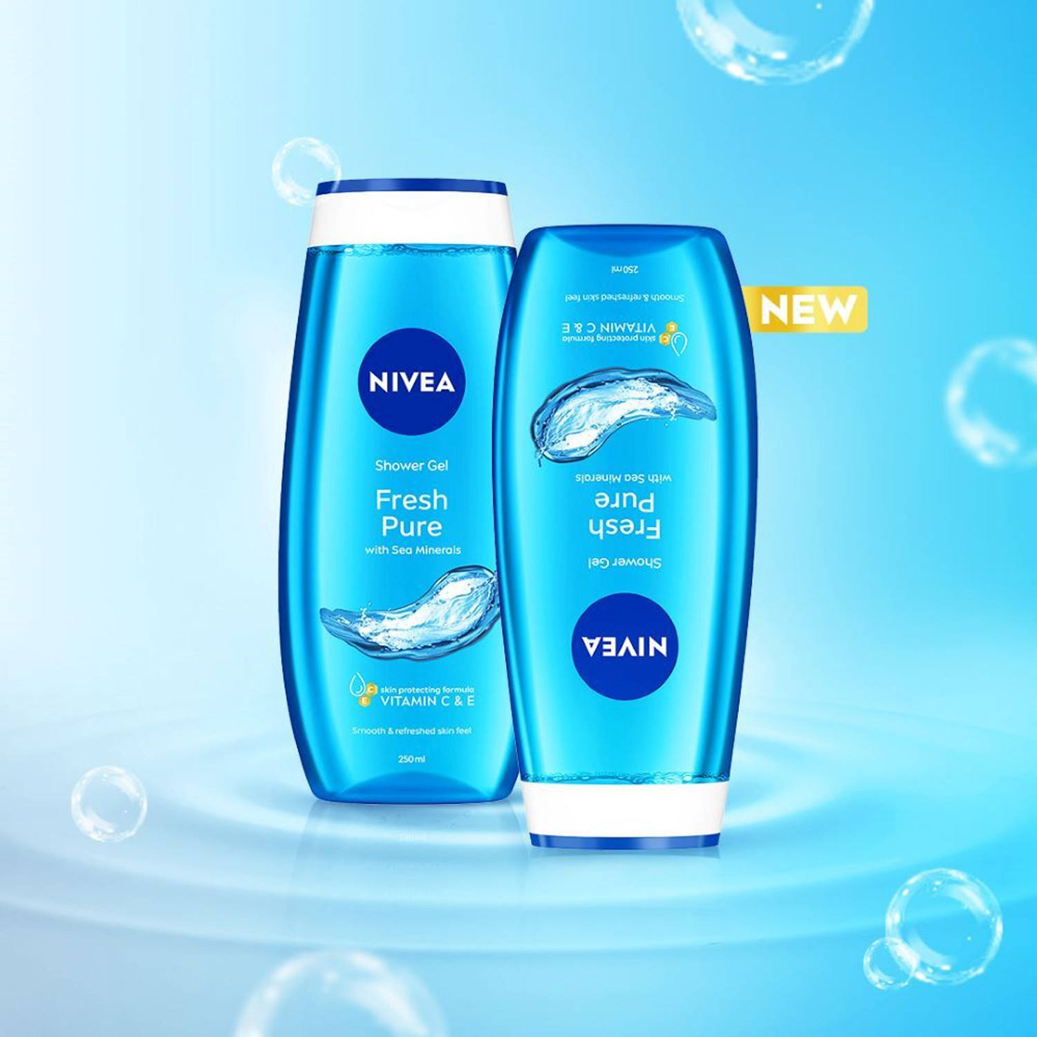 Image of NIVEA Fresh Pure Aquatic Scent Body Wash