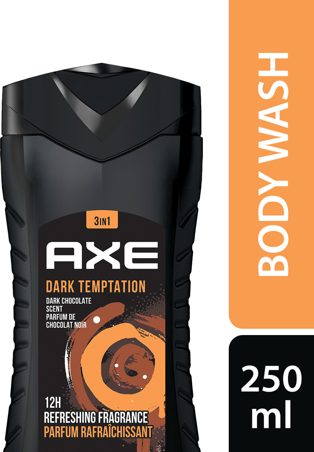 Image of AXE Dark Temptation 3 In 1 Body, Face & Hair Wash for Men, Long-Lasting Fragrance