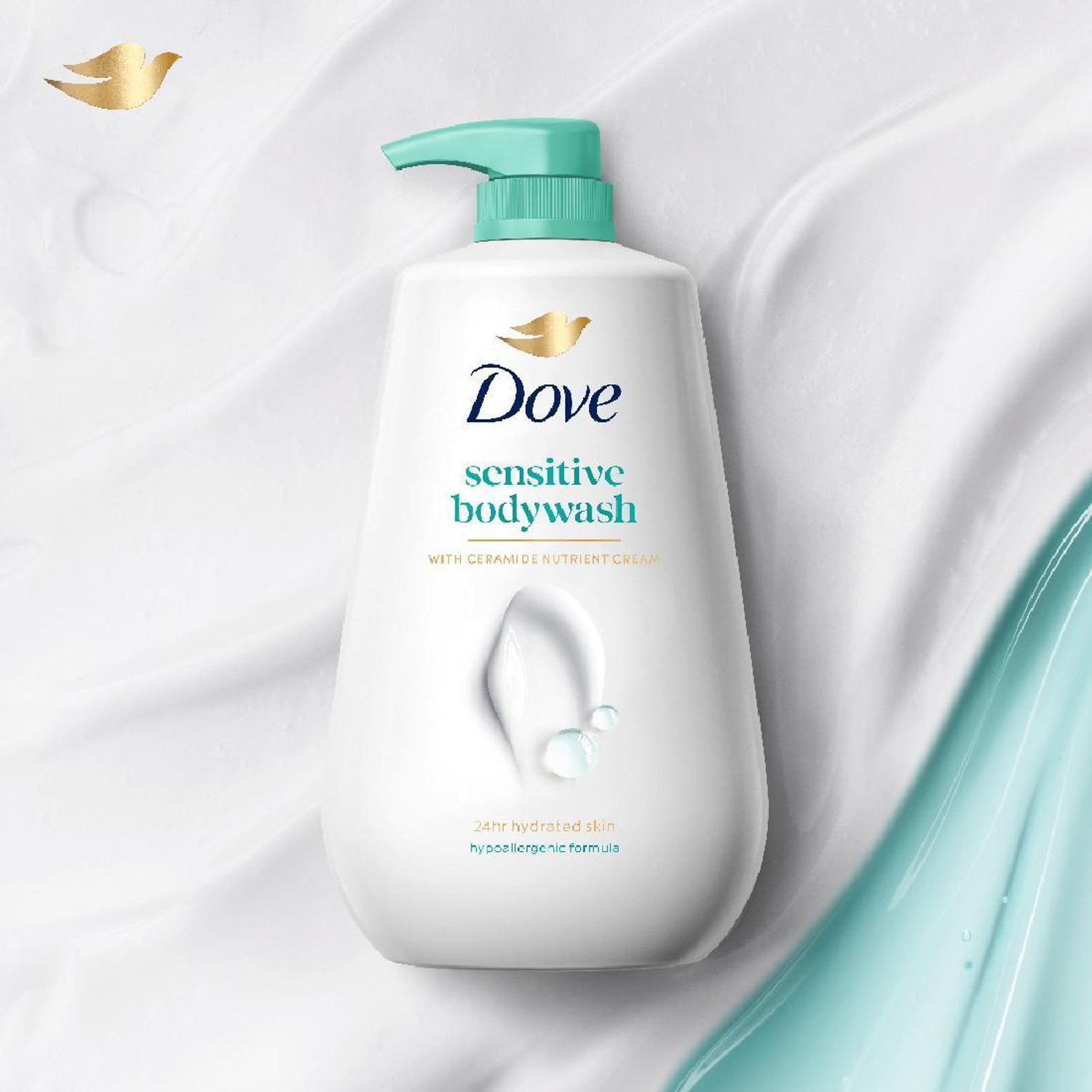 Image of DOVE Sensitive Care Bodywash with Triple Hydration Serum, 825ml