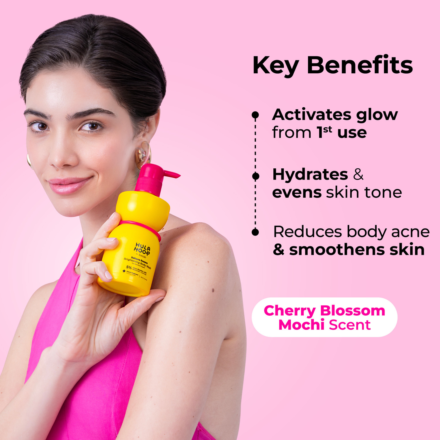 Image of Foxtale Hula Hoop Brightening Body Wash Pack of 2 | Lactic Acid & Niacinamide