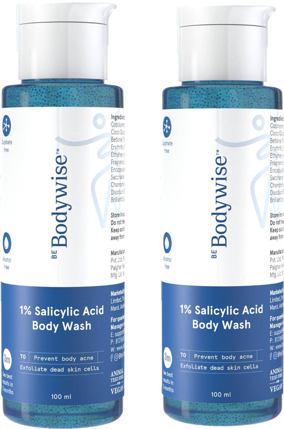Be Bodywise 1% Salicylic Acid Exfoliating Body Wash - Image 1