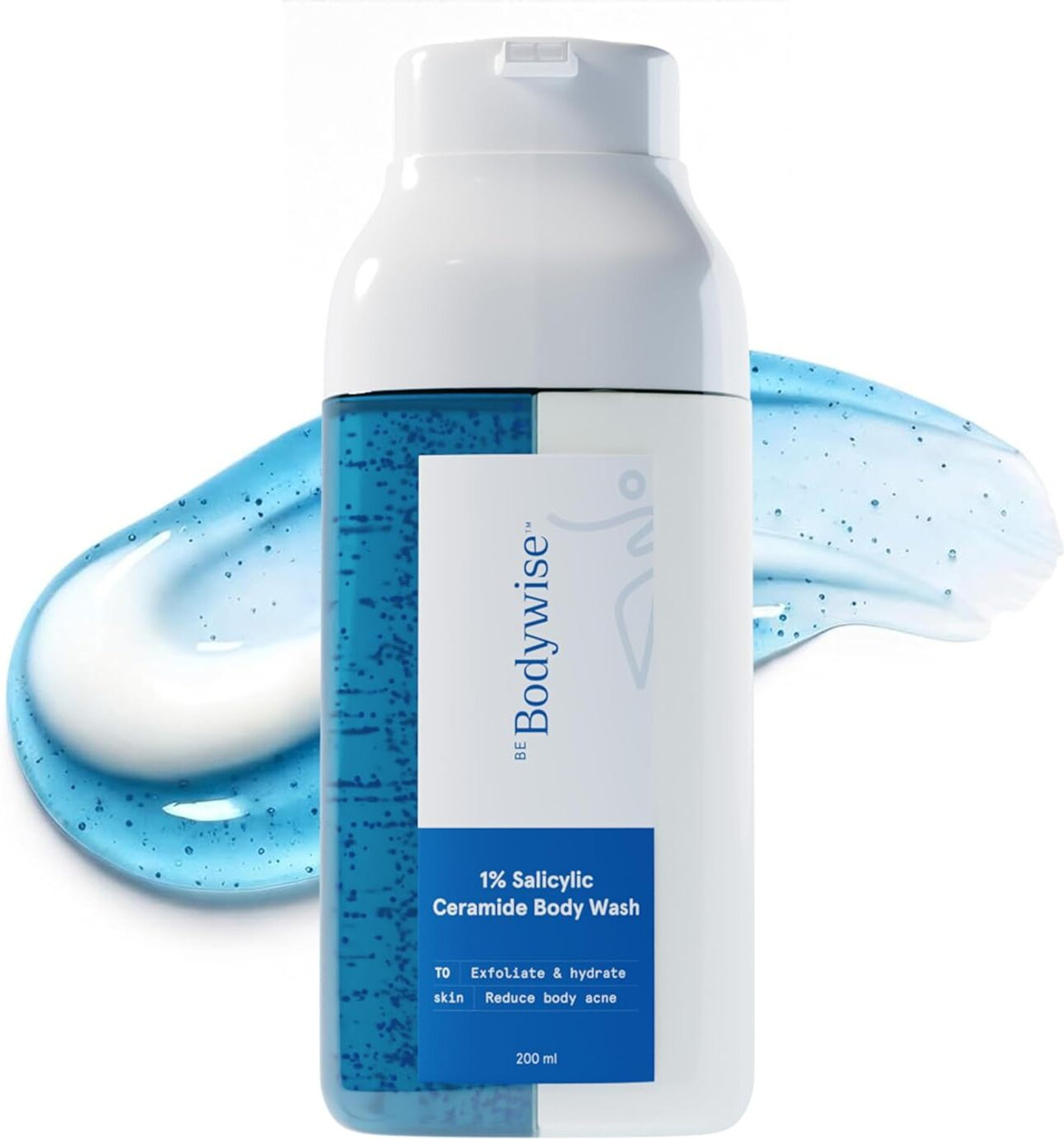 Image of Be Bodywise 1% Salicylic Ceramide Body Wash | 2-in-1 Shower Gel for Body Acne & Hydration