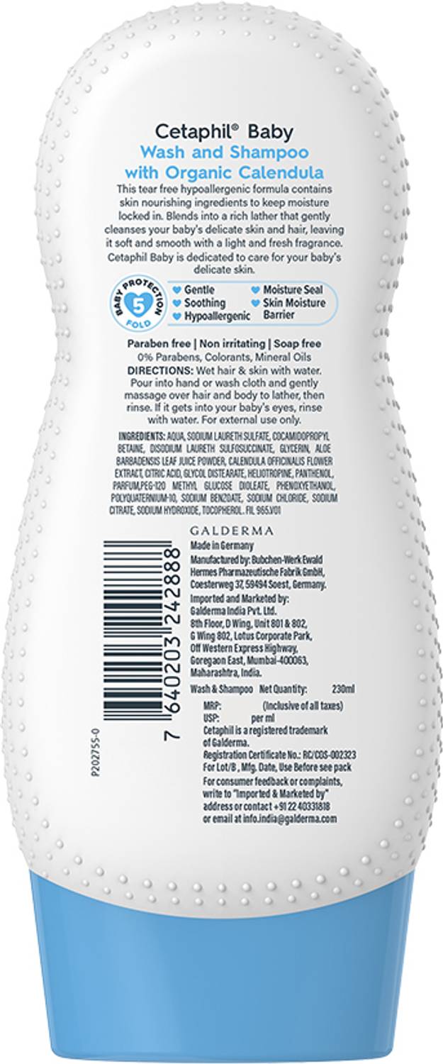 Cetaphil Baby Wash & Shampoo 230 ml - Image 3