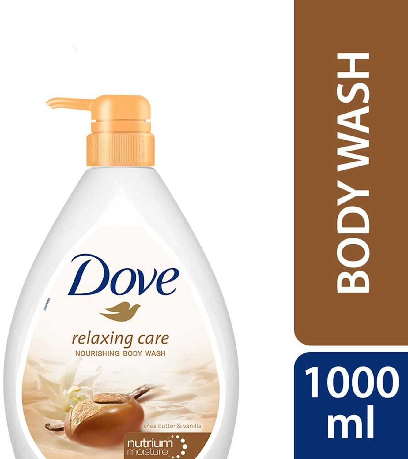 Image of DOVE Relaxing Shea Butter Body Wash with Vanilla, Soothing Scent, Moisturizing Gel