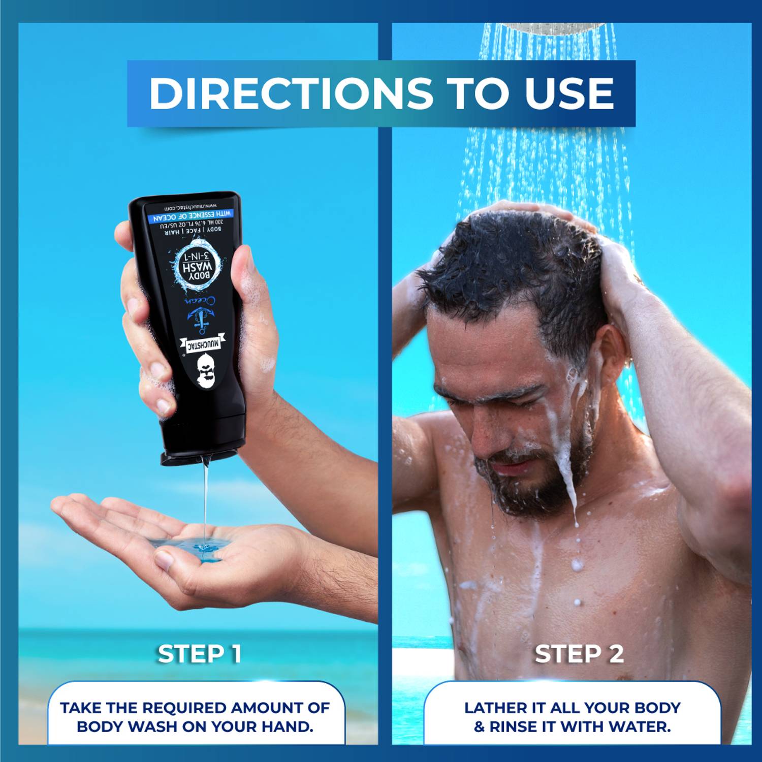 MUUCHSTAC Ocean 3 in 1 Body Wash for Men - Image 2