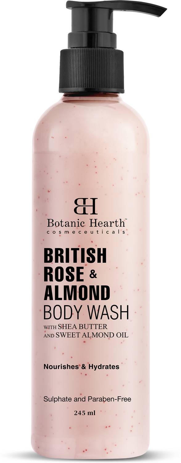 Botanic Hearth British Rose & Almond Body Wash