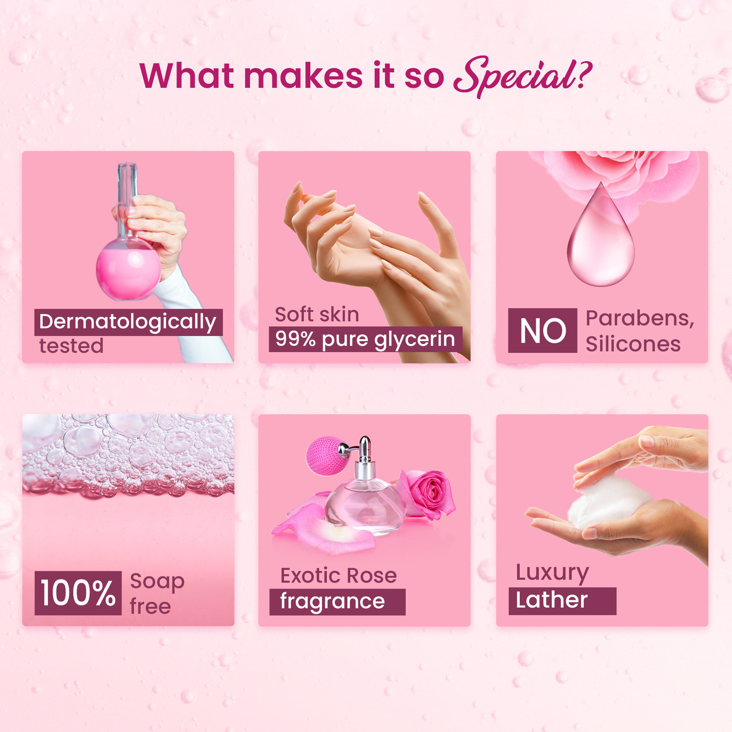 Image of Dabur Gulabari Body Wash Shower Gel - Himalayan Rose & Oudh | 100% Soap free
