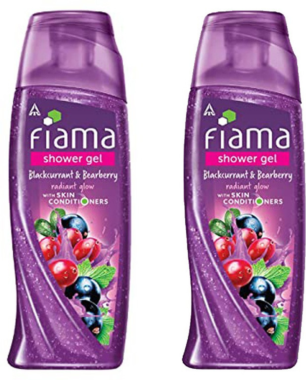 Image of FIAMA Blackcurrant & Bearberry Radiant Glow Shower Gel (Pack of 2)