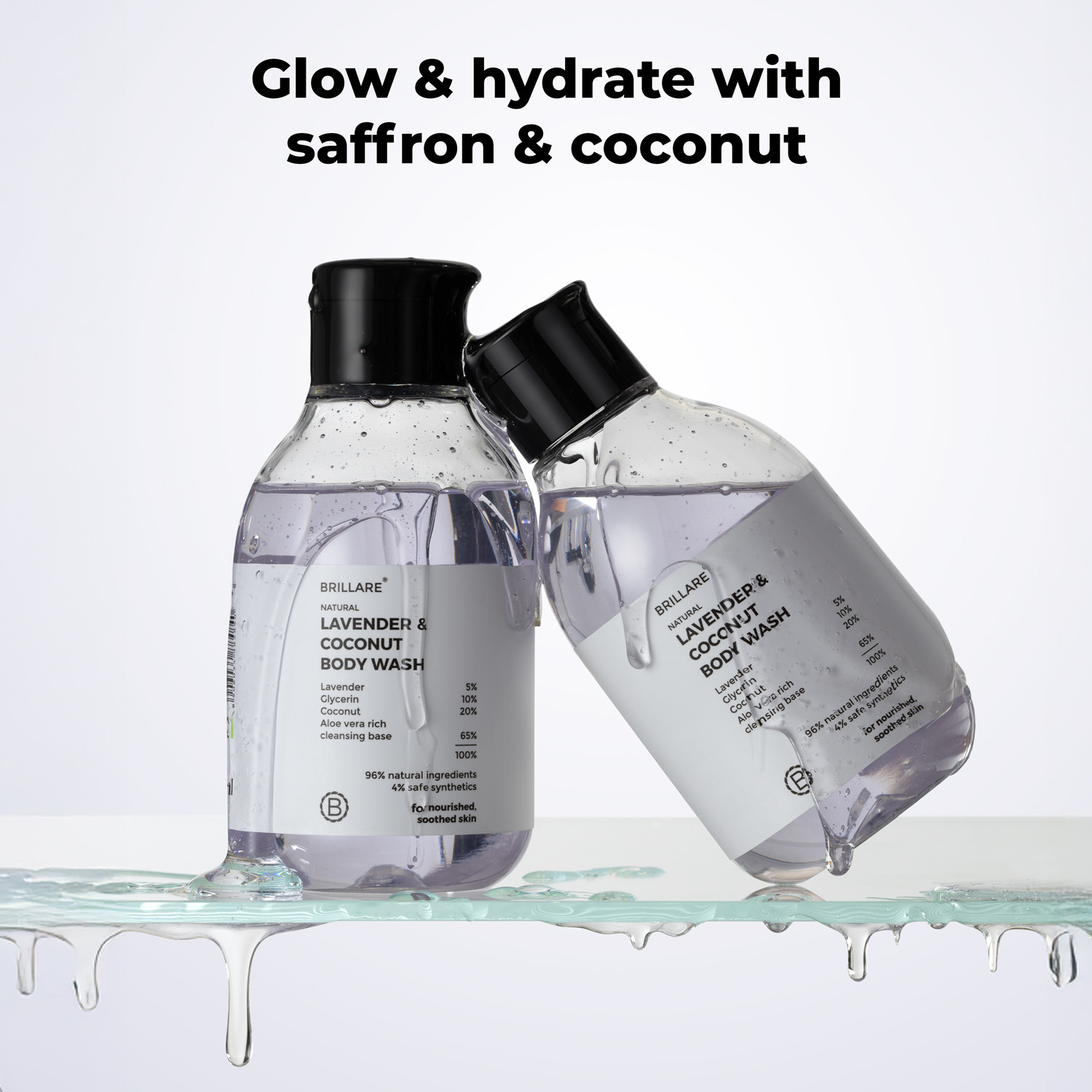Image of BRILLARE Lavender & Coconut Body Wash - 200ml