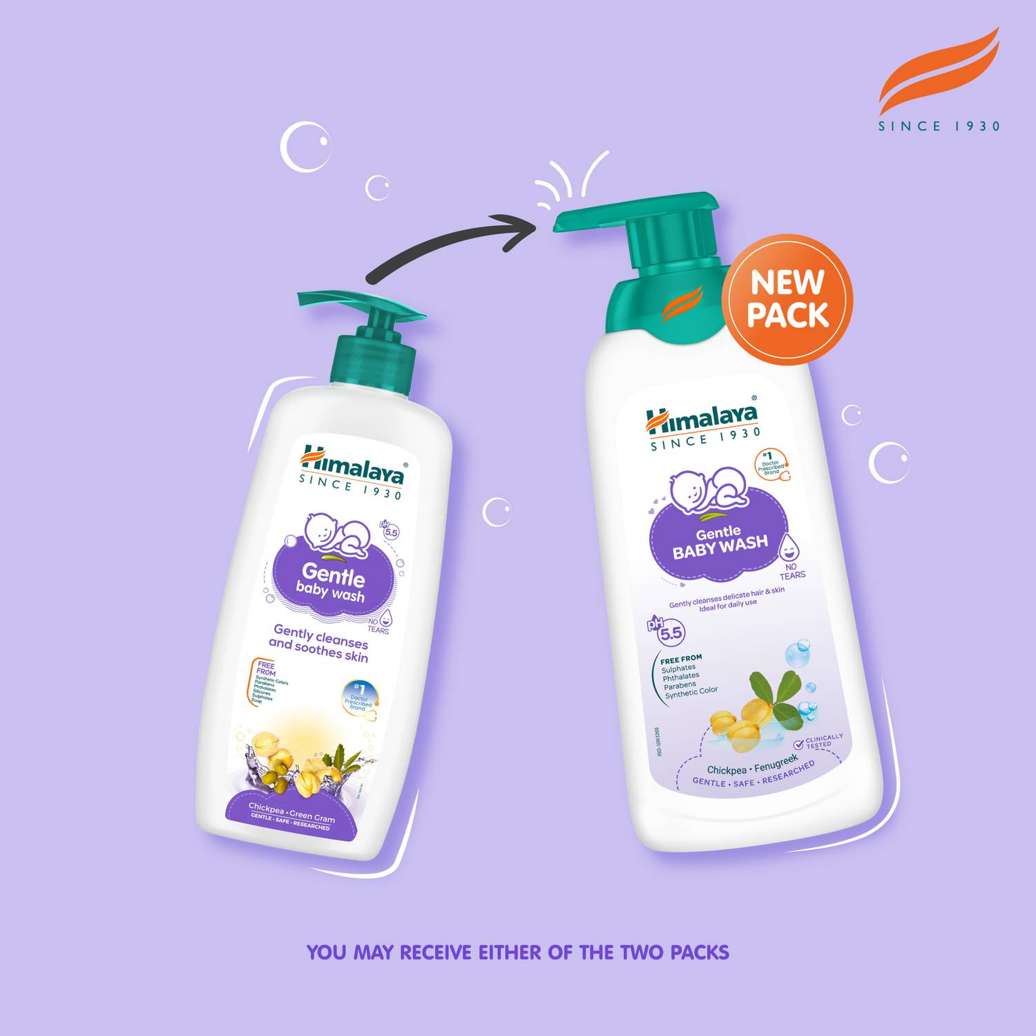 Himalaya Gentle Baby Wash with Chickpea - Image 3