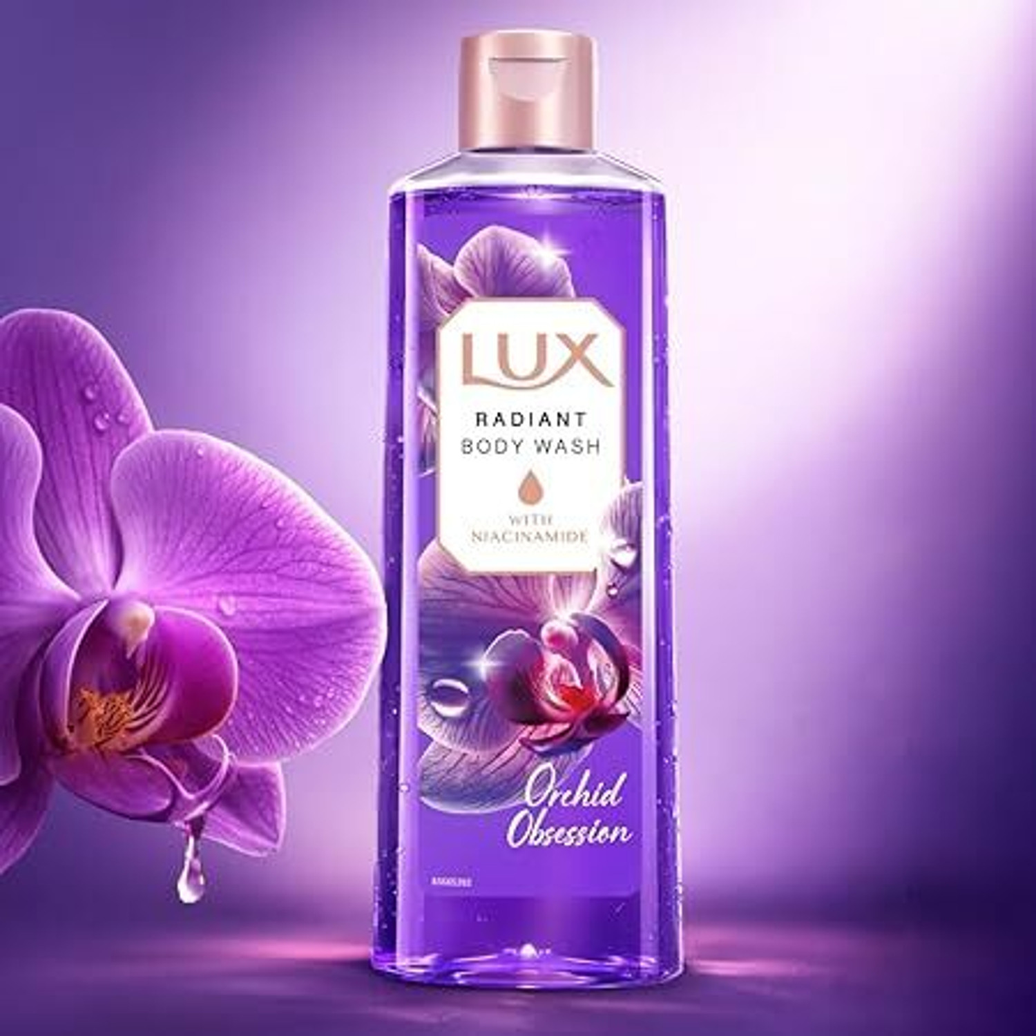 Image of LUX Orchid Obsession with Niacinamide Bodywash for Radiant