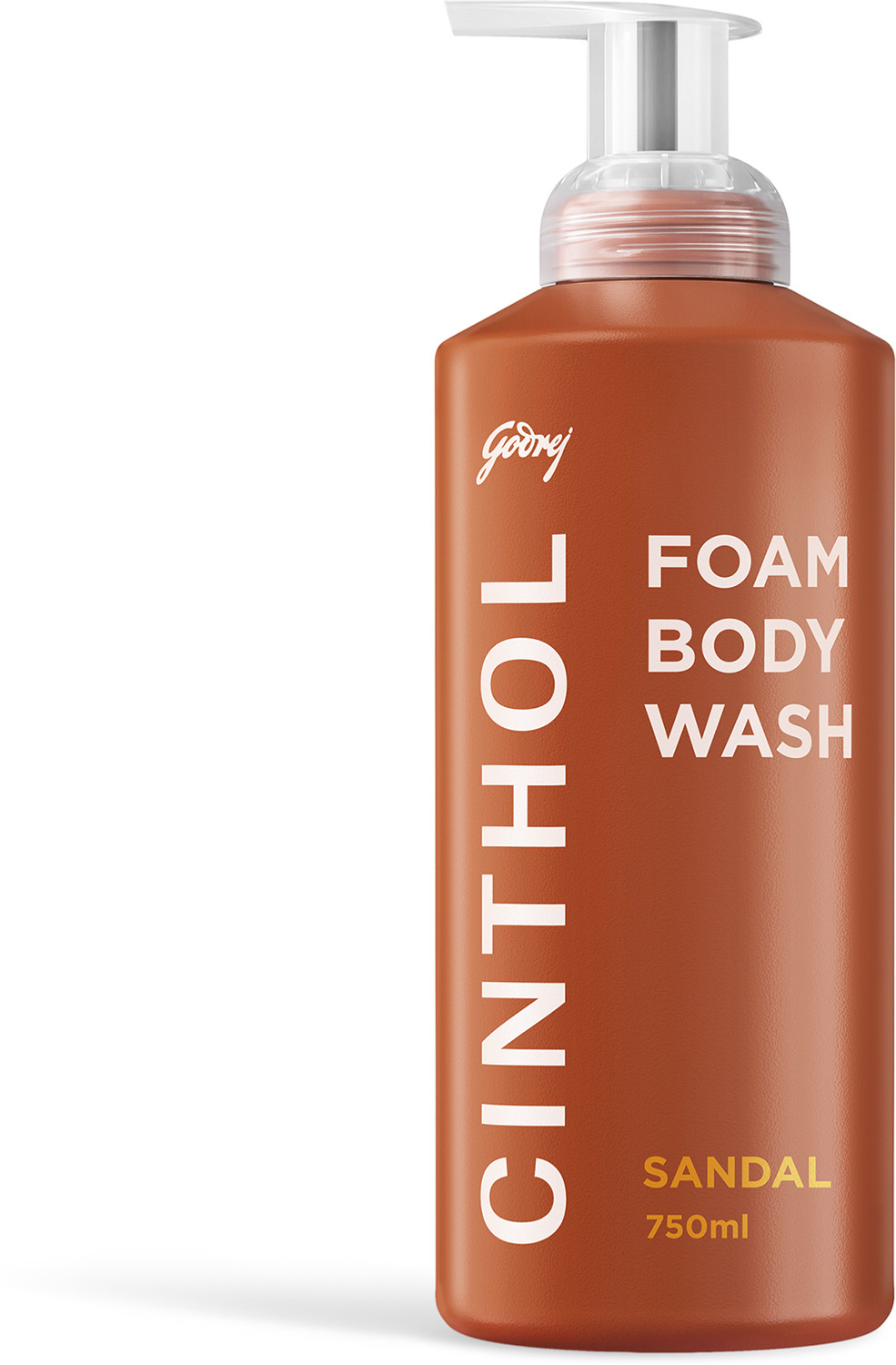 Image of CINTHOL Sandal Foaming Body Wash, Glycerin Shower Gel
