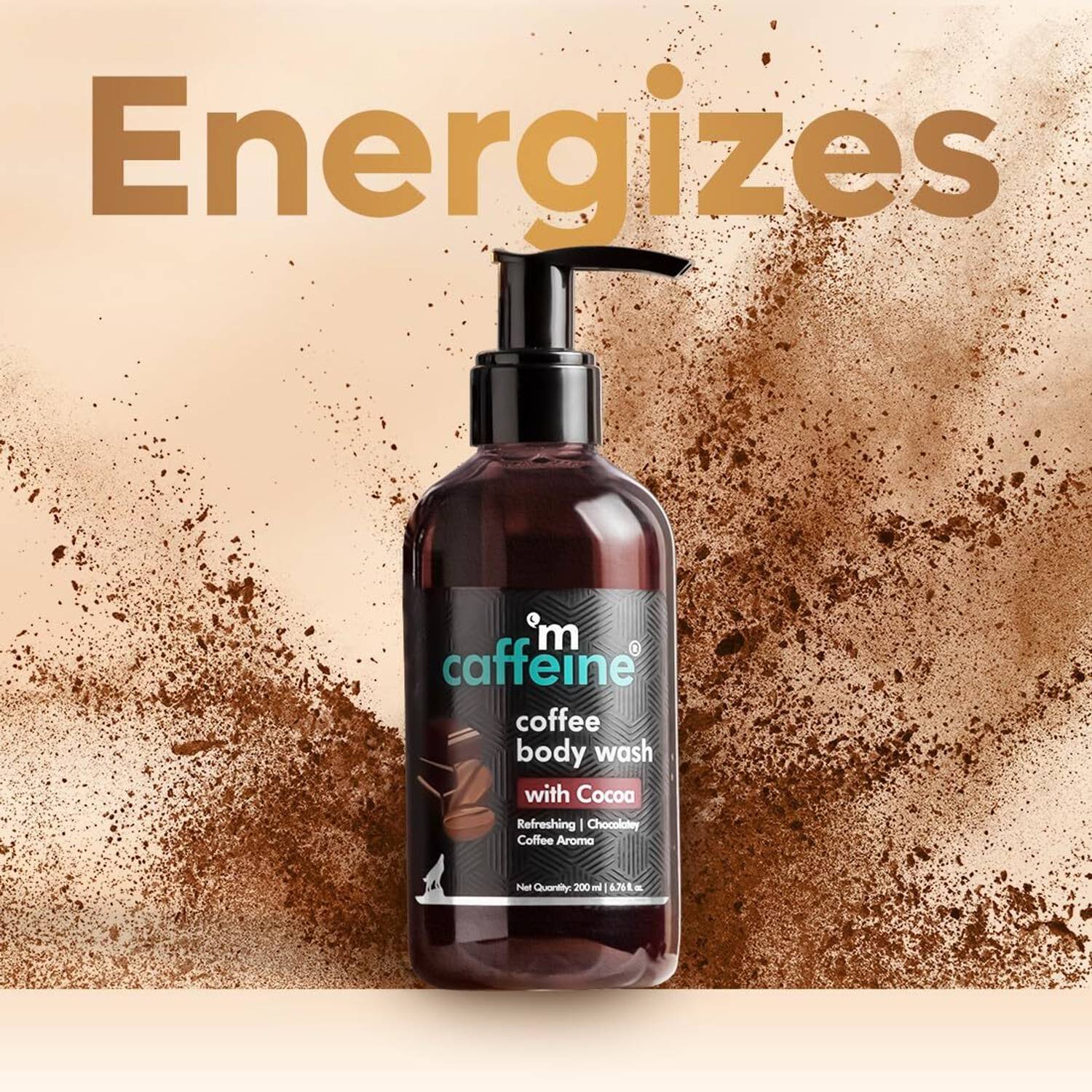 mCaffeine Coffee Cocoa D Tan Body Wash 200 ml - Image 2