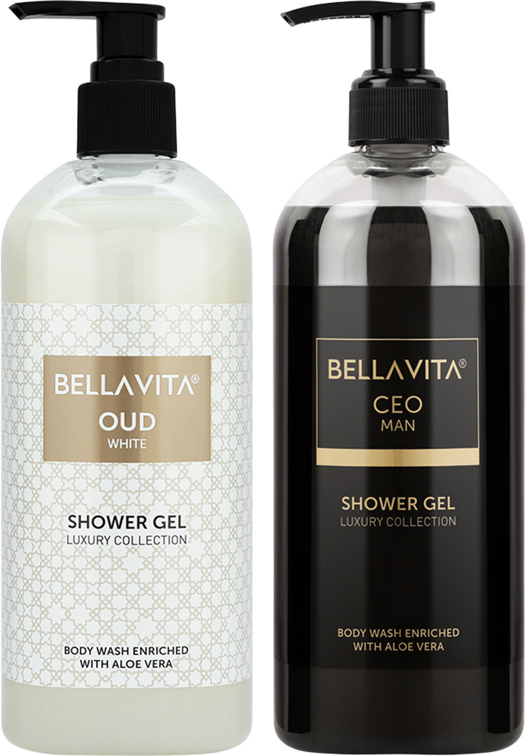 Image of BELLAVITA White Oud & CEO Men Shower Gel Combo | Deep Cleanse Fresh Fragrance Body Wash